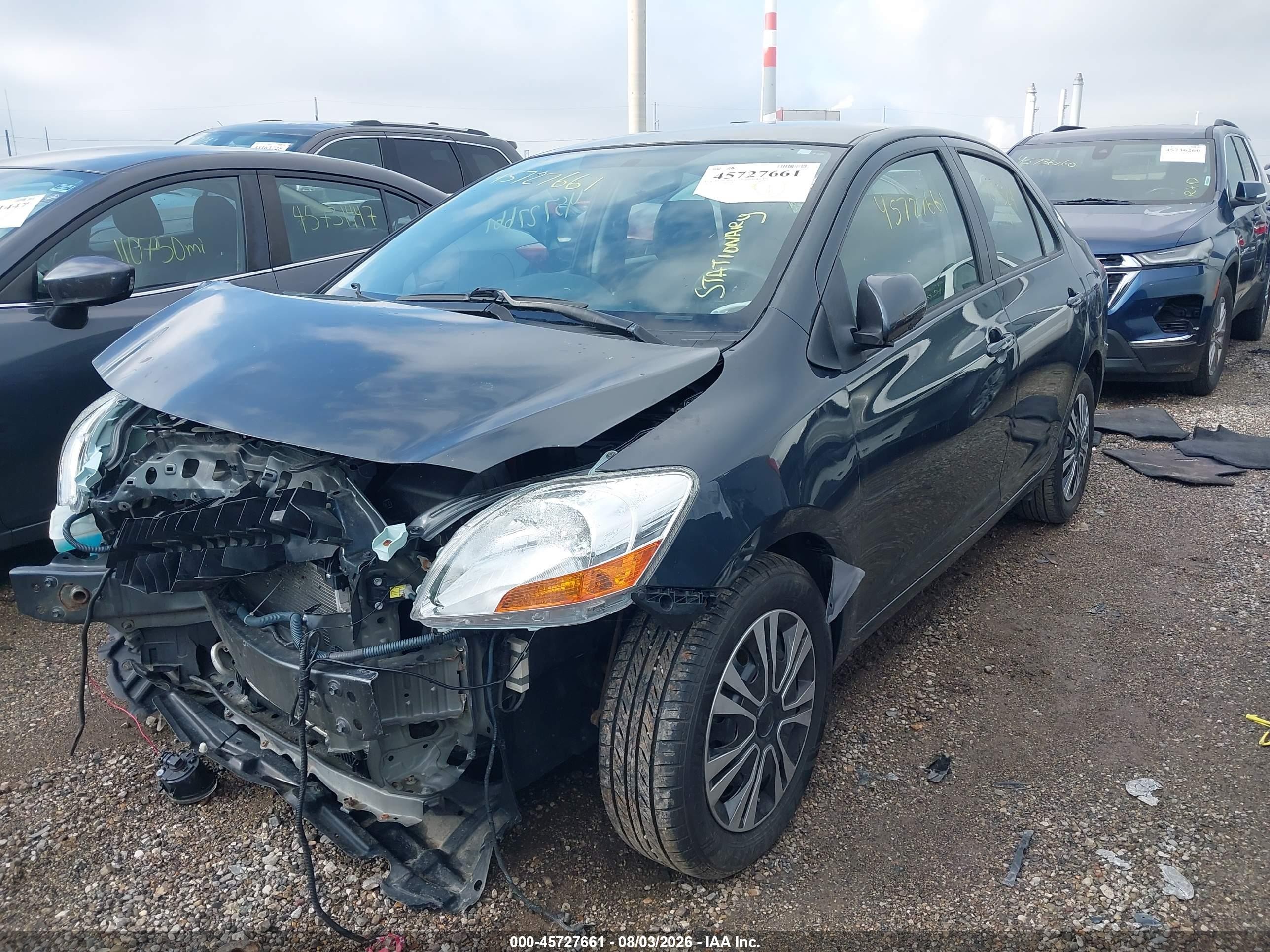 2009 Toyota Yaris   Gray vin: JTDBT903591325488