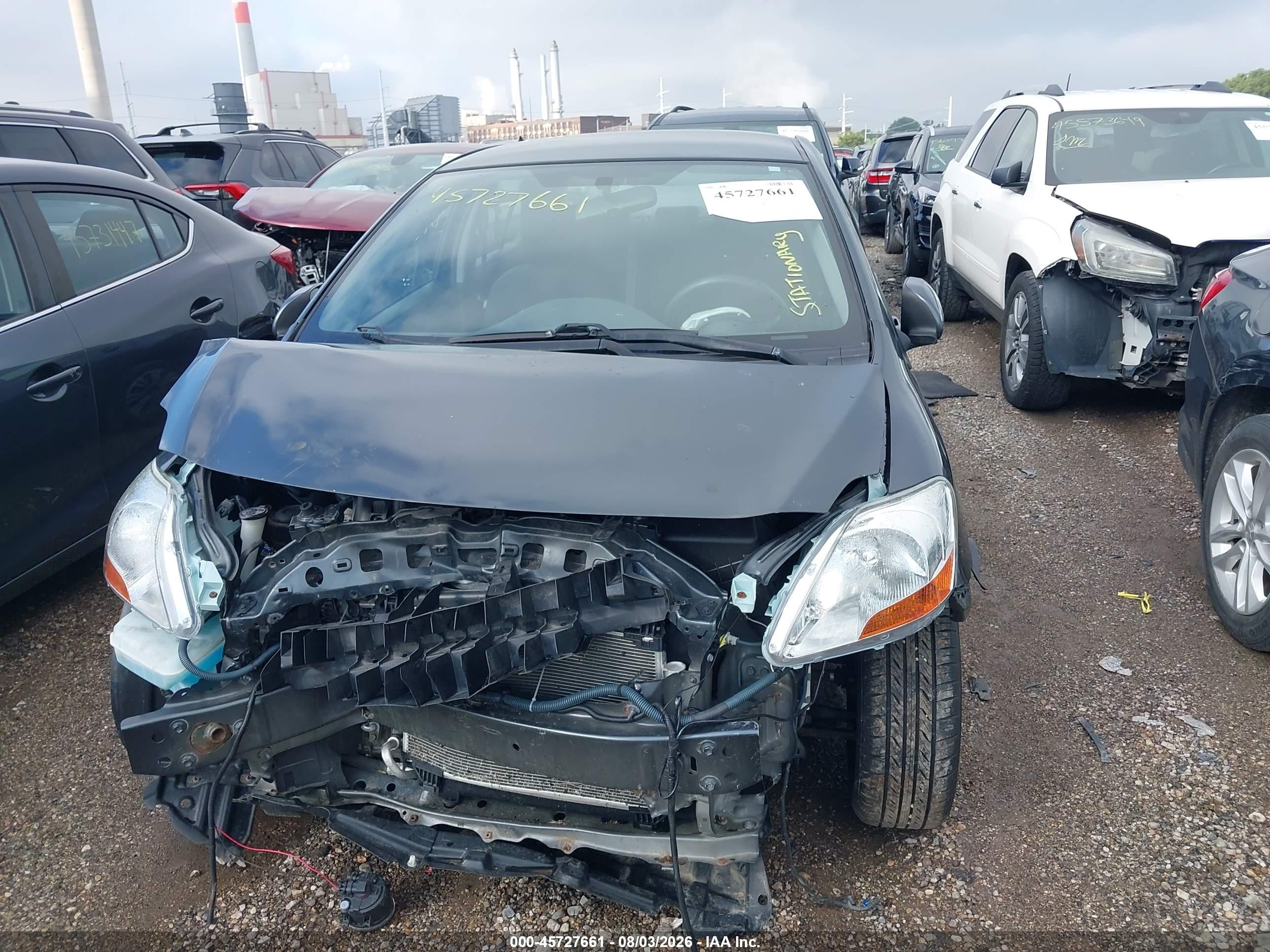 2009 Toyota Yaris   Gray vin: JTDBT903591325488