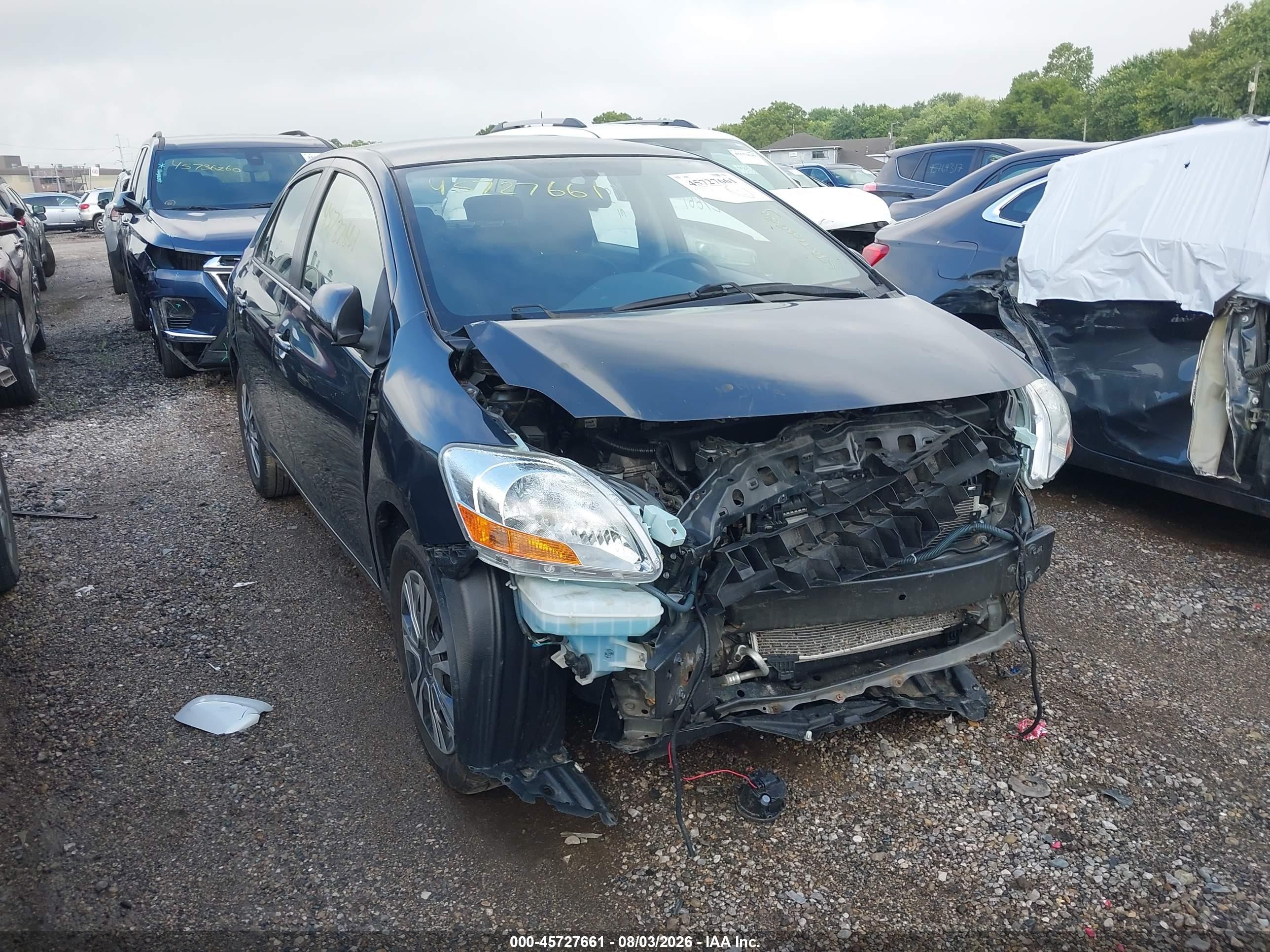 2009 Toyota Yaris   Gray vin: JTDBT903591325488