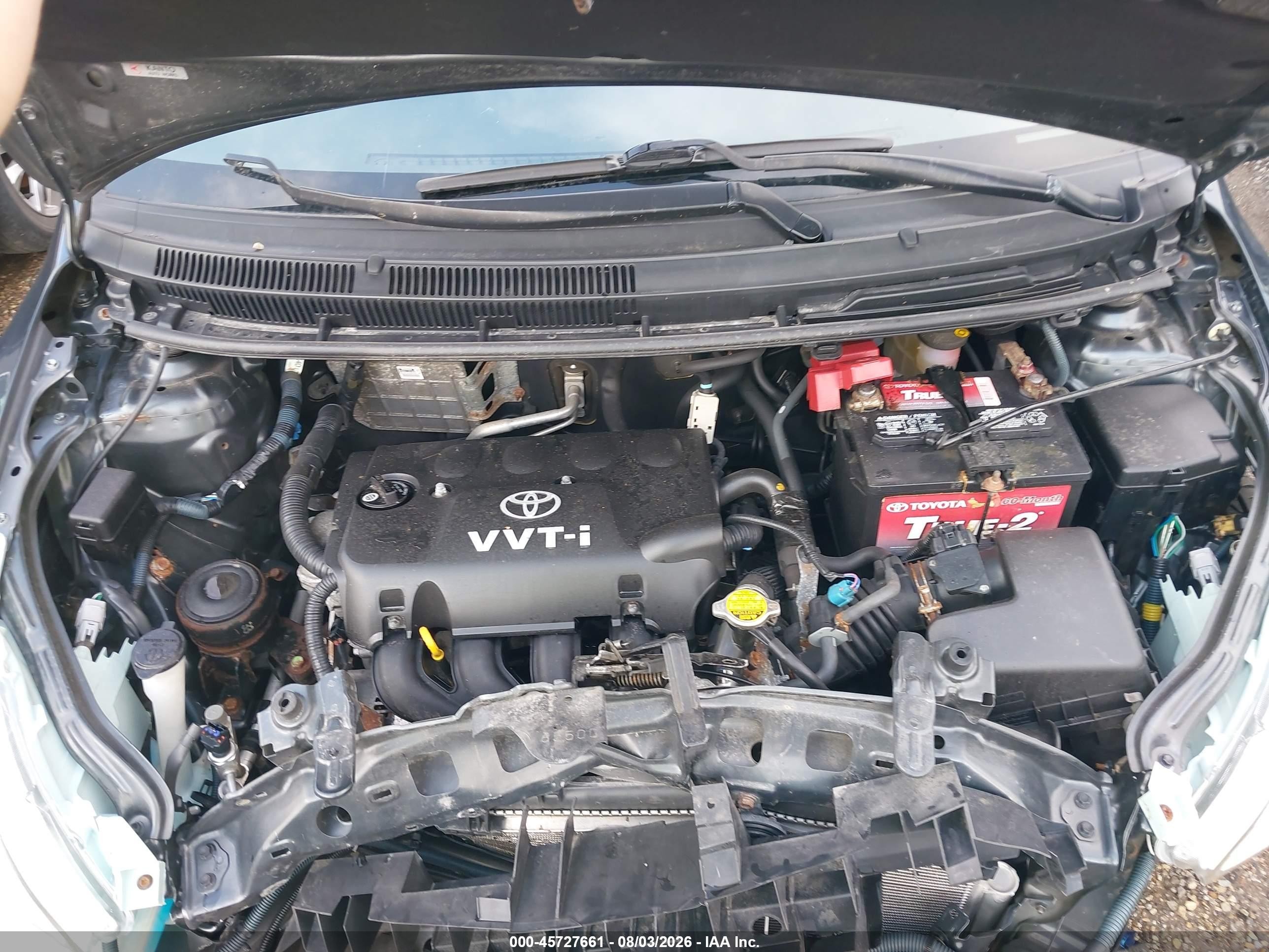 2009 Toyota Yaris   Gray vin: JTDBT903591325488