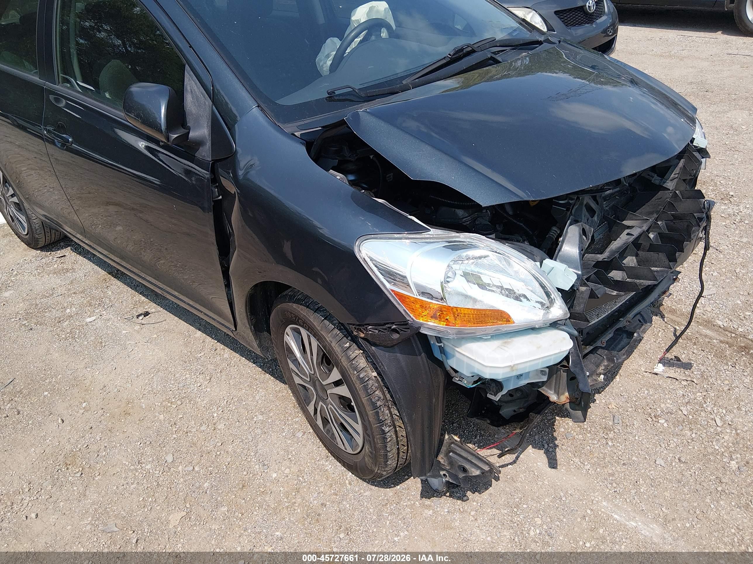 2009 Toyota Yaris   Gray vin: JTDBT903591325488