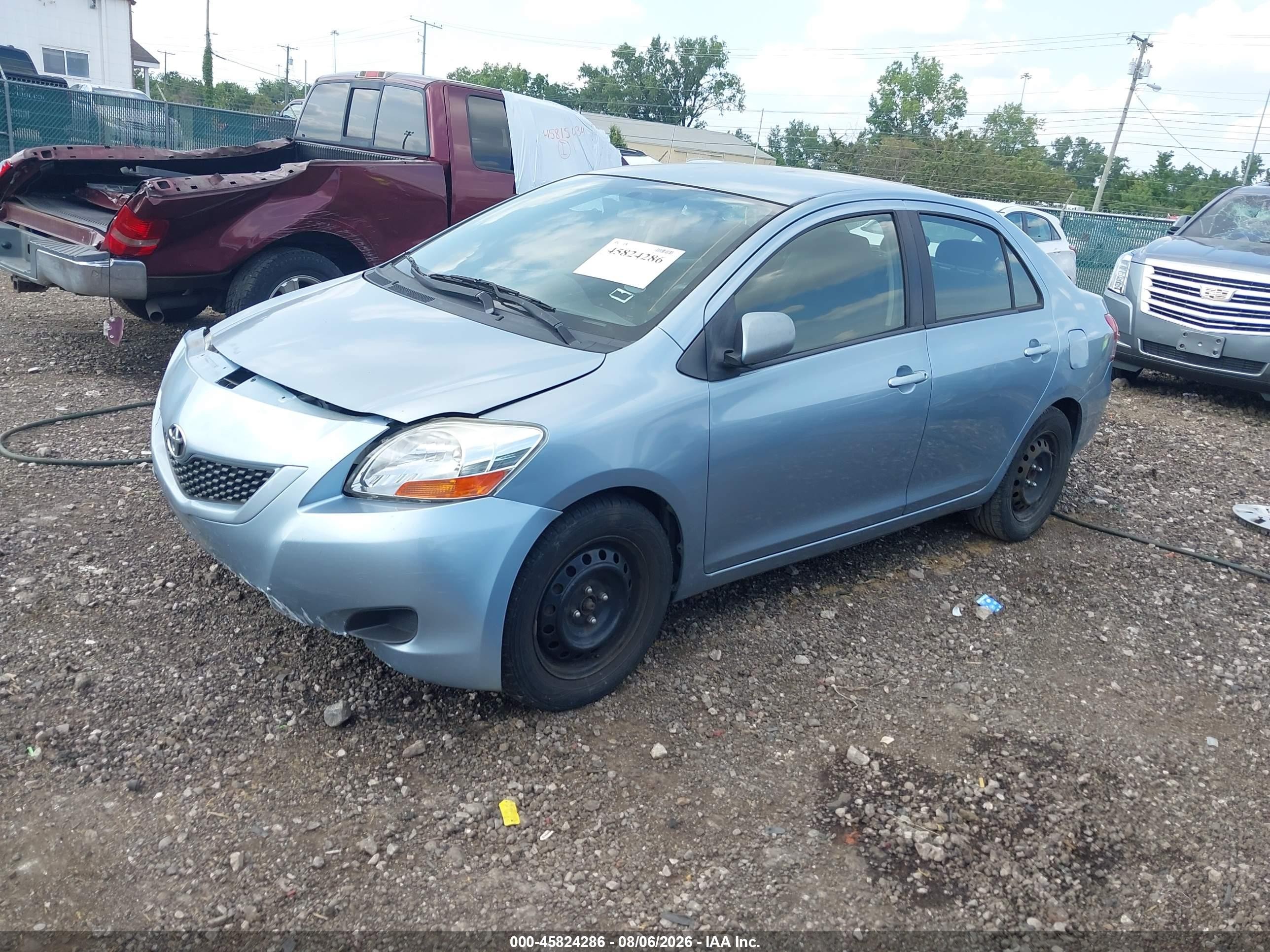 2009 Toyota Yaris   Light Blue vin: JTDBT903591327791