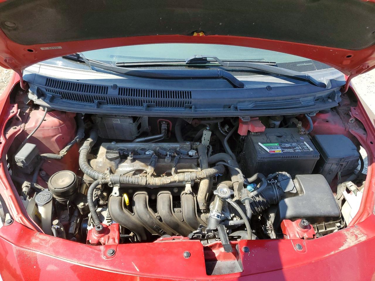 2007 Toyota Yaris Base Red vin: JTDBT903771099306