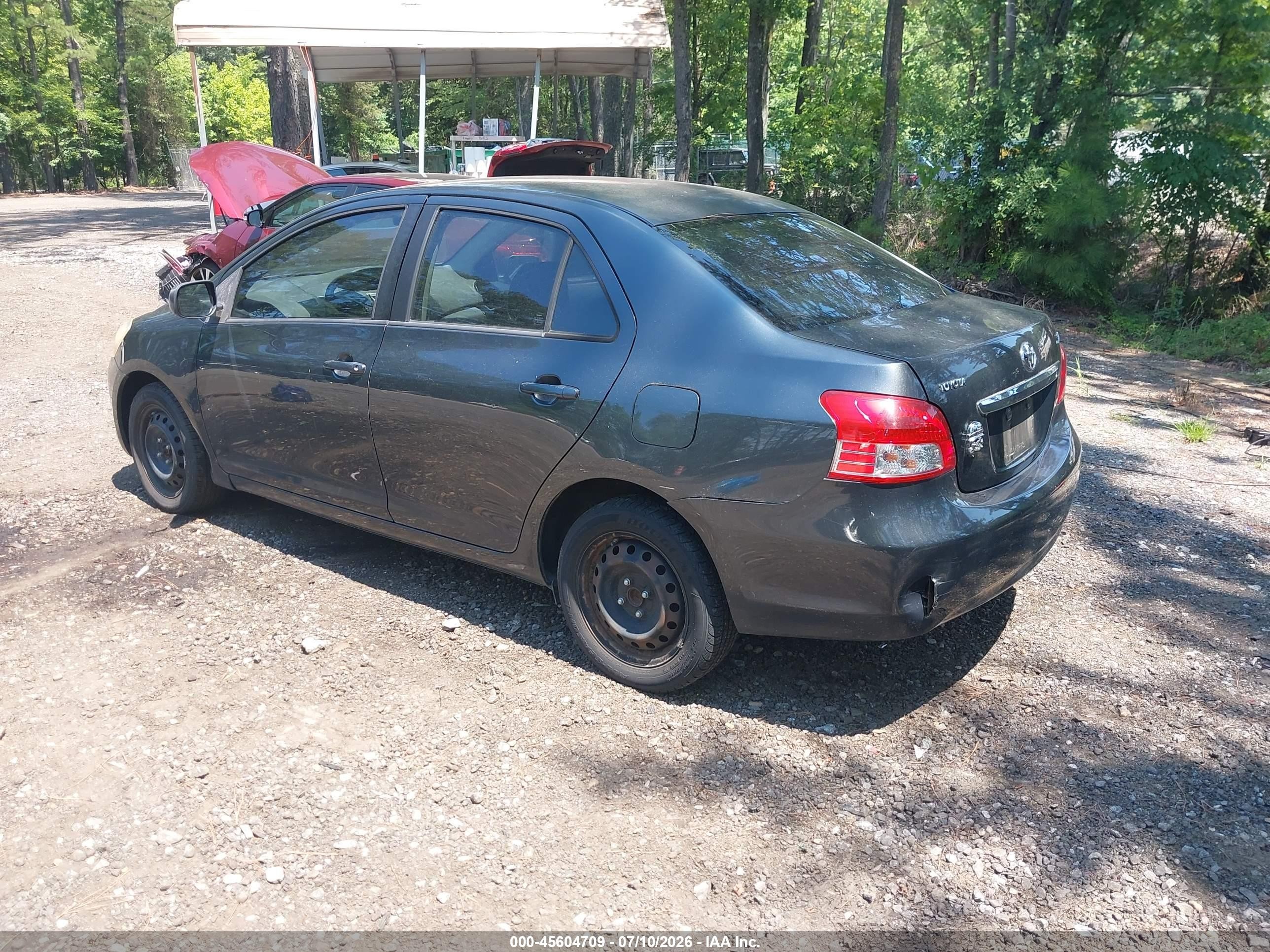 2009 Toyota Yaris   Gray vin: JTDBT903794058983