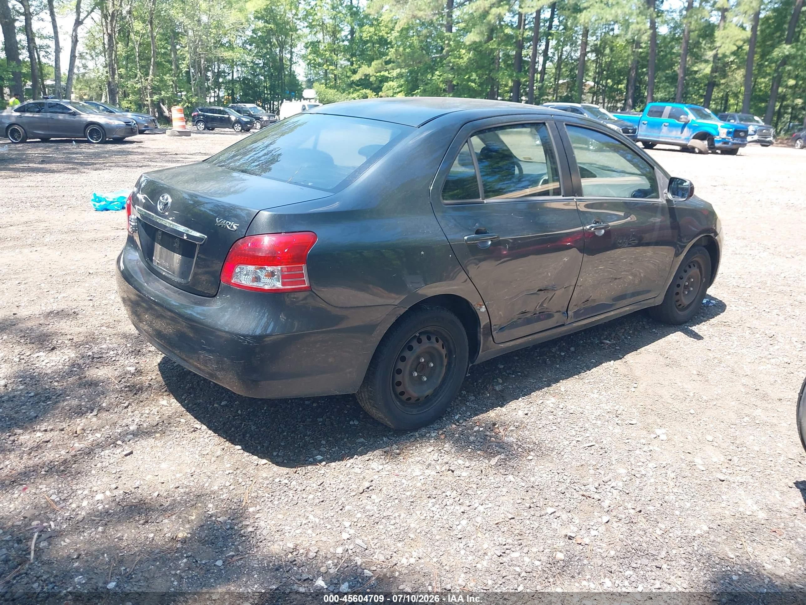 2009 Toyota Yaris   Gray vin: JTDBT903794058983