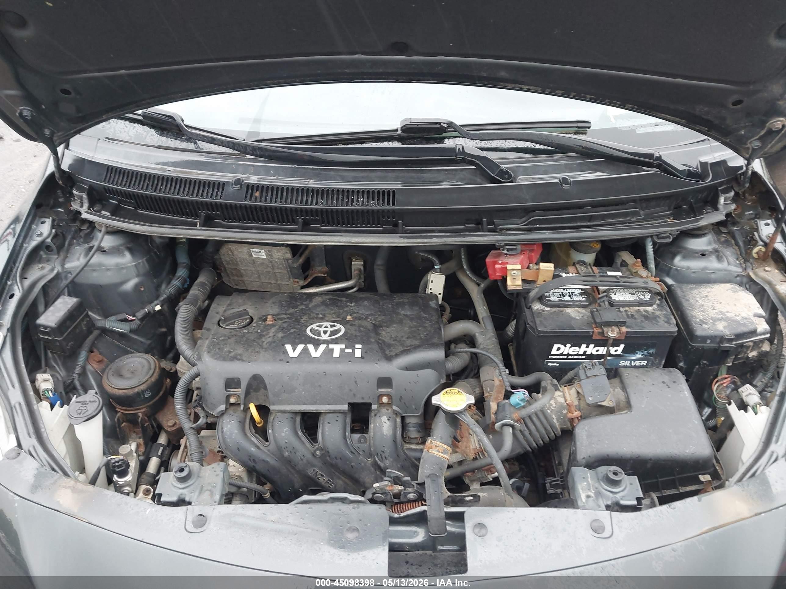 2009 Toyota Yaris   Gray vin: JTDBT903894053002