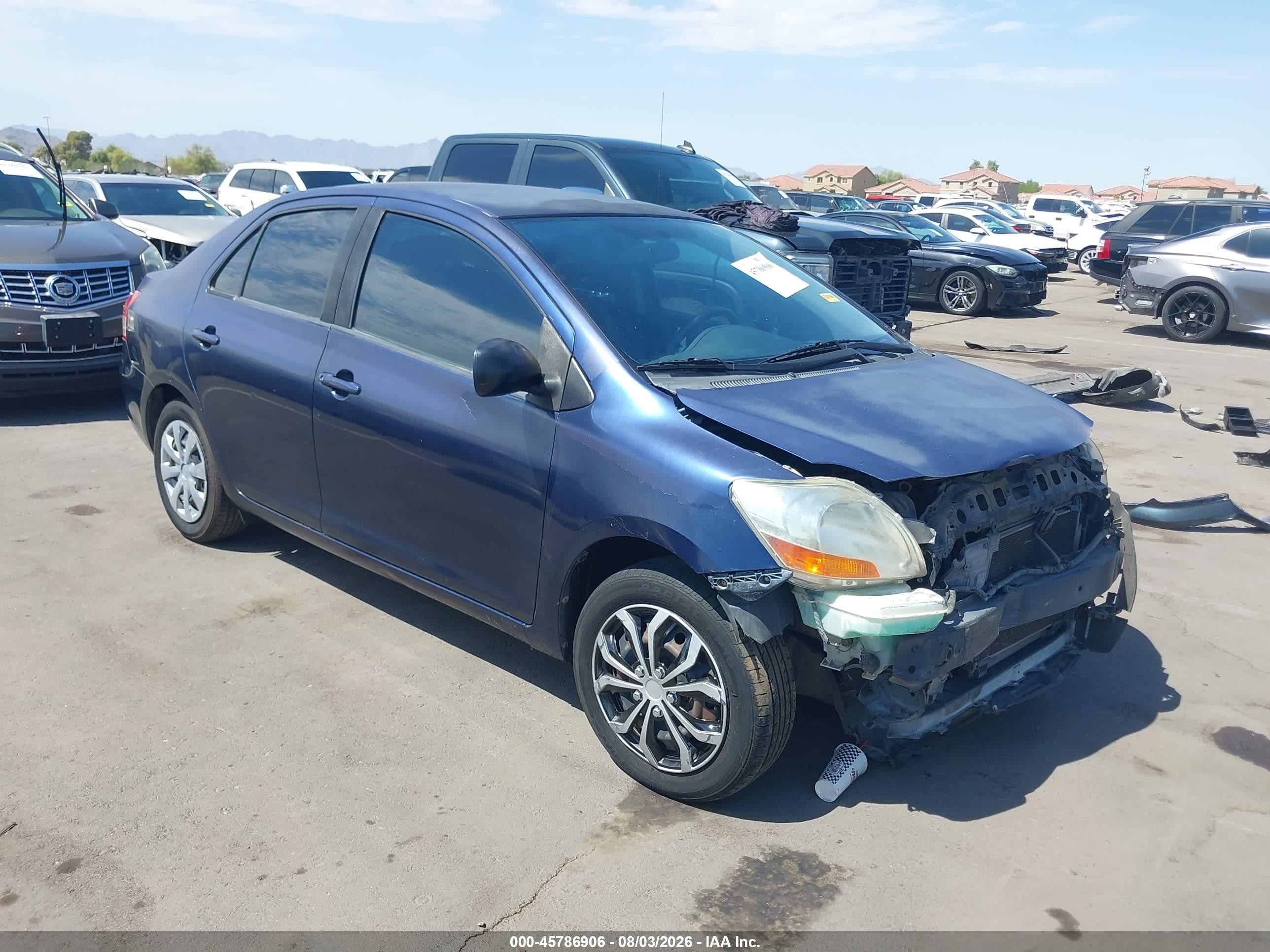 2007 Toyota Yaris   Blue vin: JTDBT923071079962