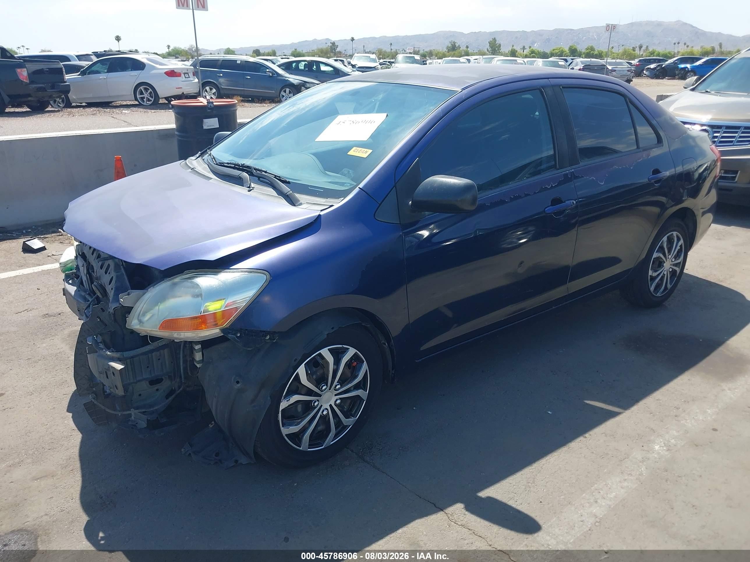 2007 Toyota Yaris   Blue vin: JTDBT923071079962