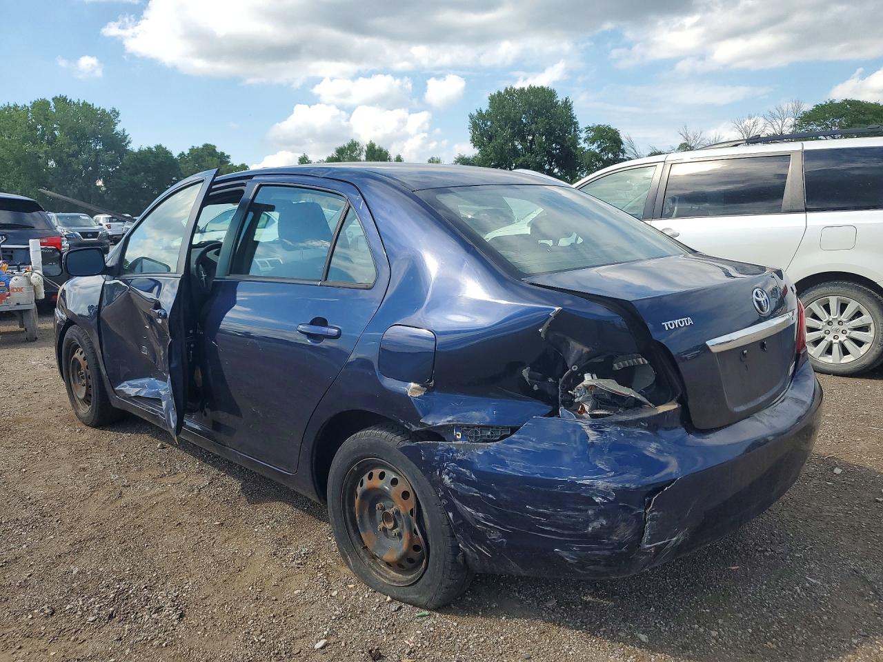 2007 Toyota Yaris Base Blue vin: JTDBT923071080738