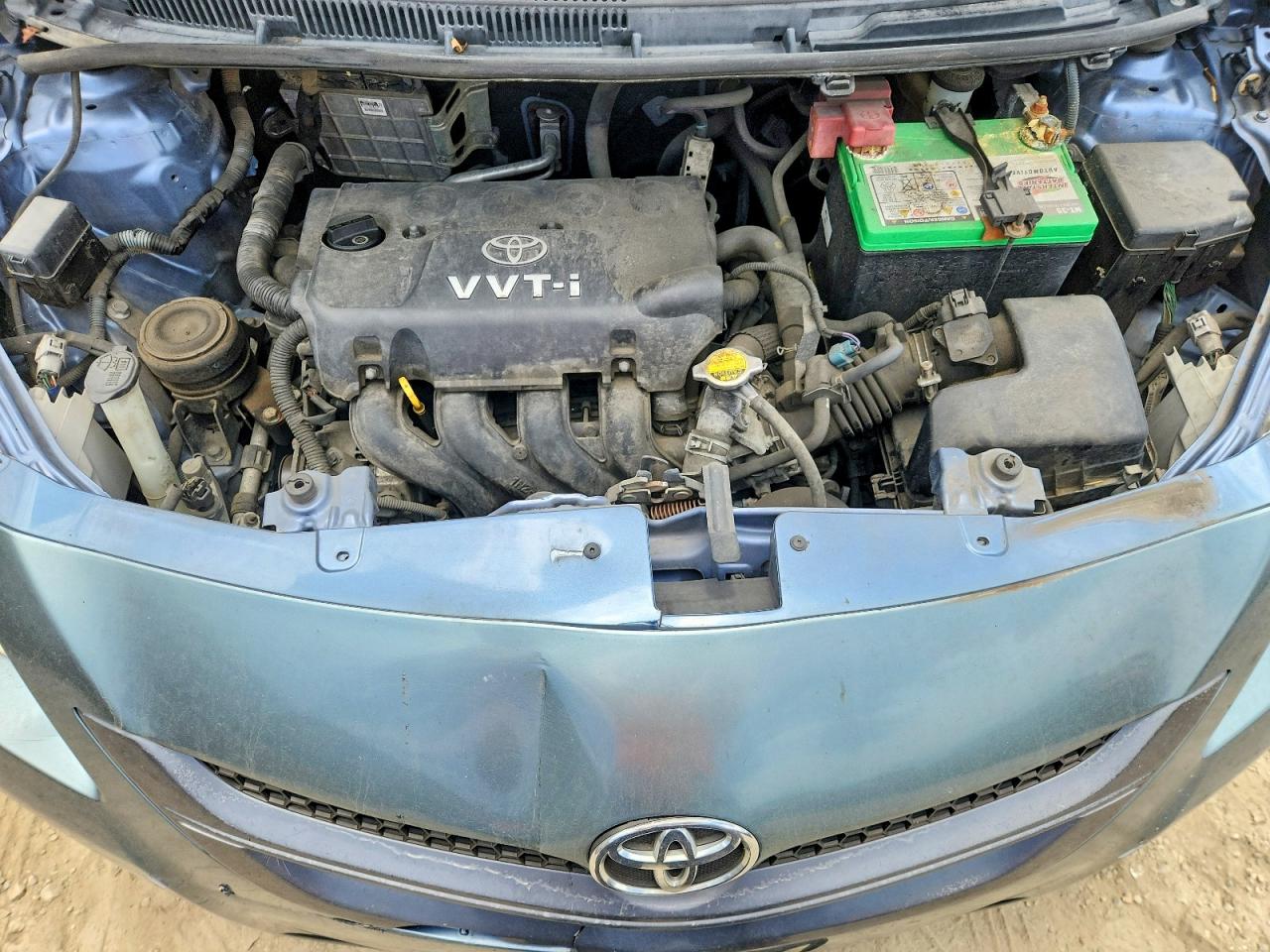 2007 Toyota Yaris Base Blue vin: JTDBT923071082425