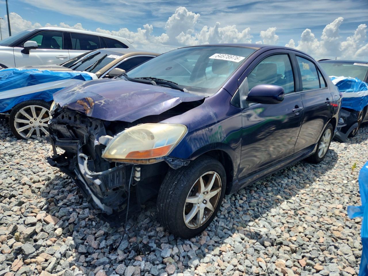 2007 Toyota Yaris S Black vin: JTDBT923071108862