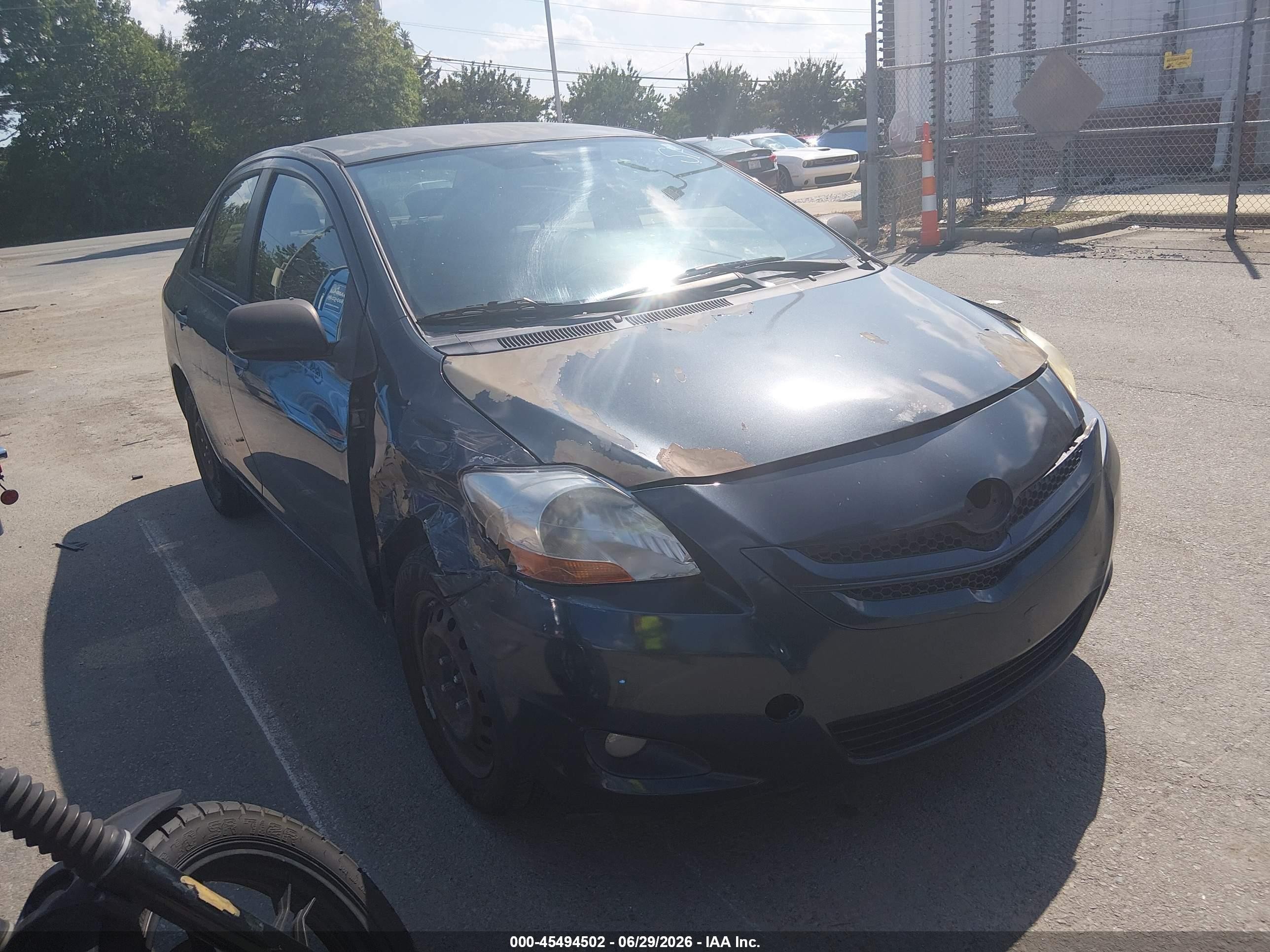 2008 Toyota Yaris Black vin: JTDBT923081230526