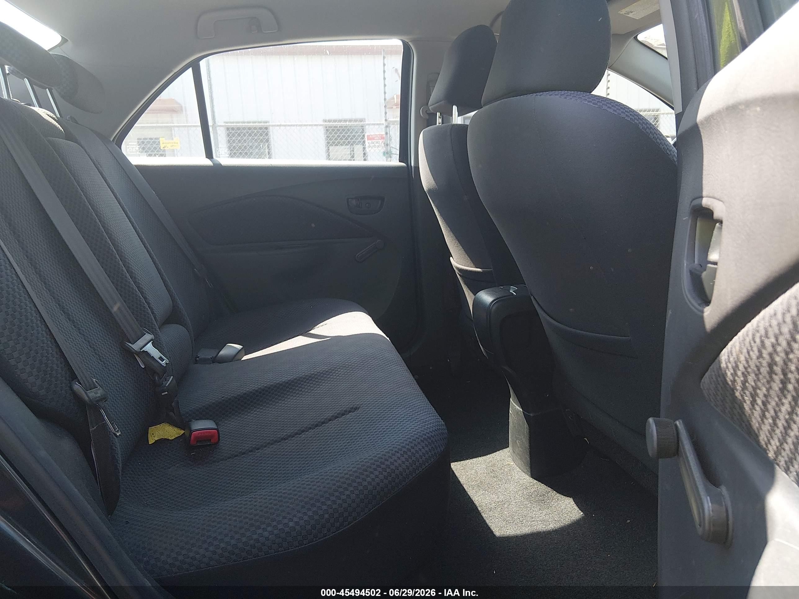 2008 Toyota Yaris Black vin: JTDBT923081230526