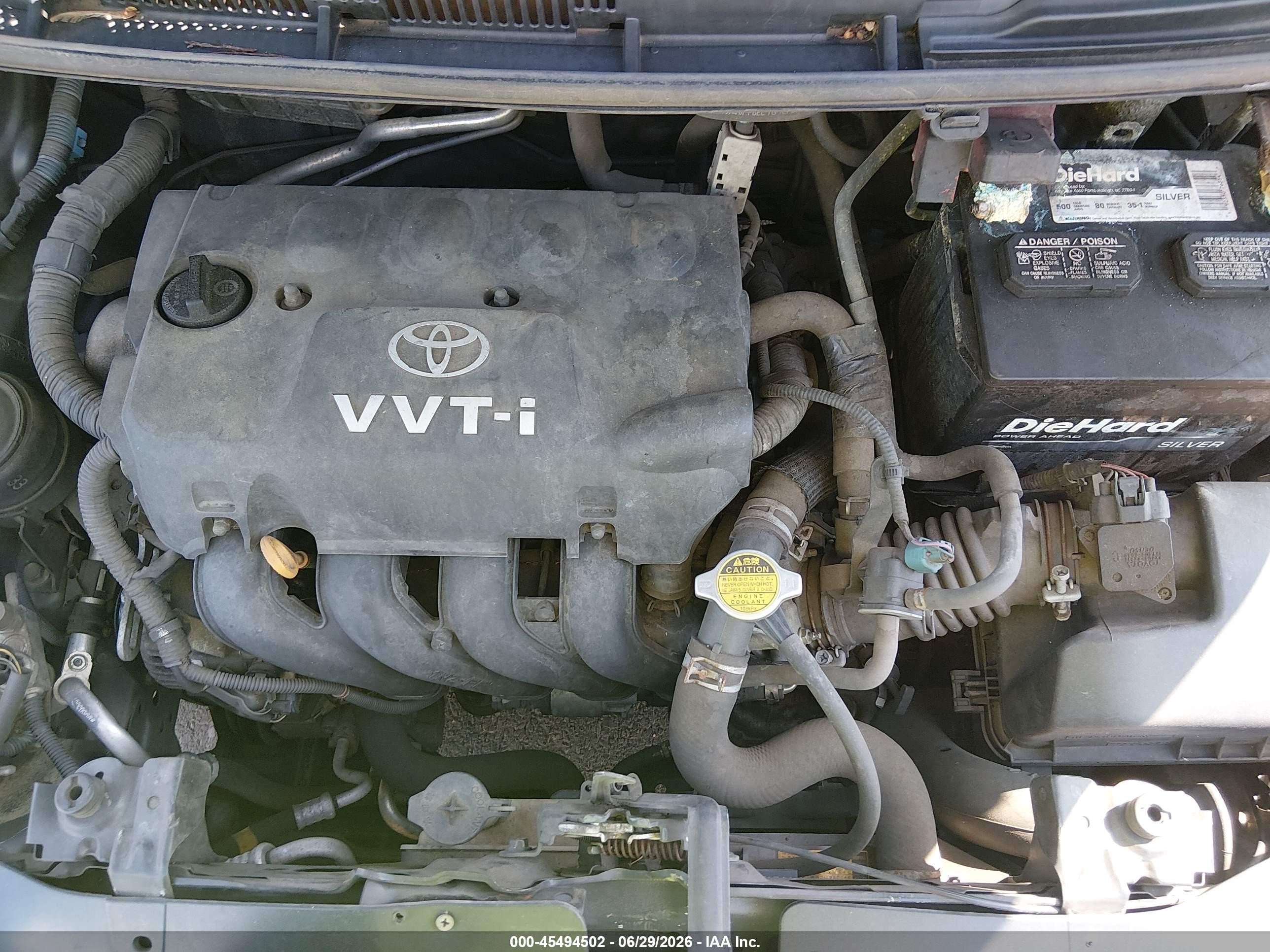 2008 Toyota Yaris Black vin: JTDBT923081230526