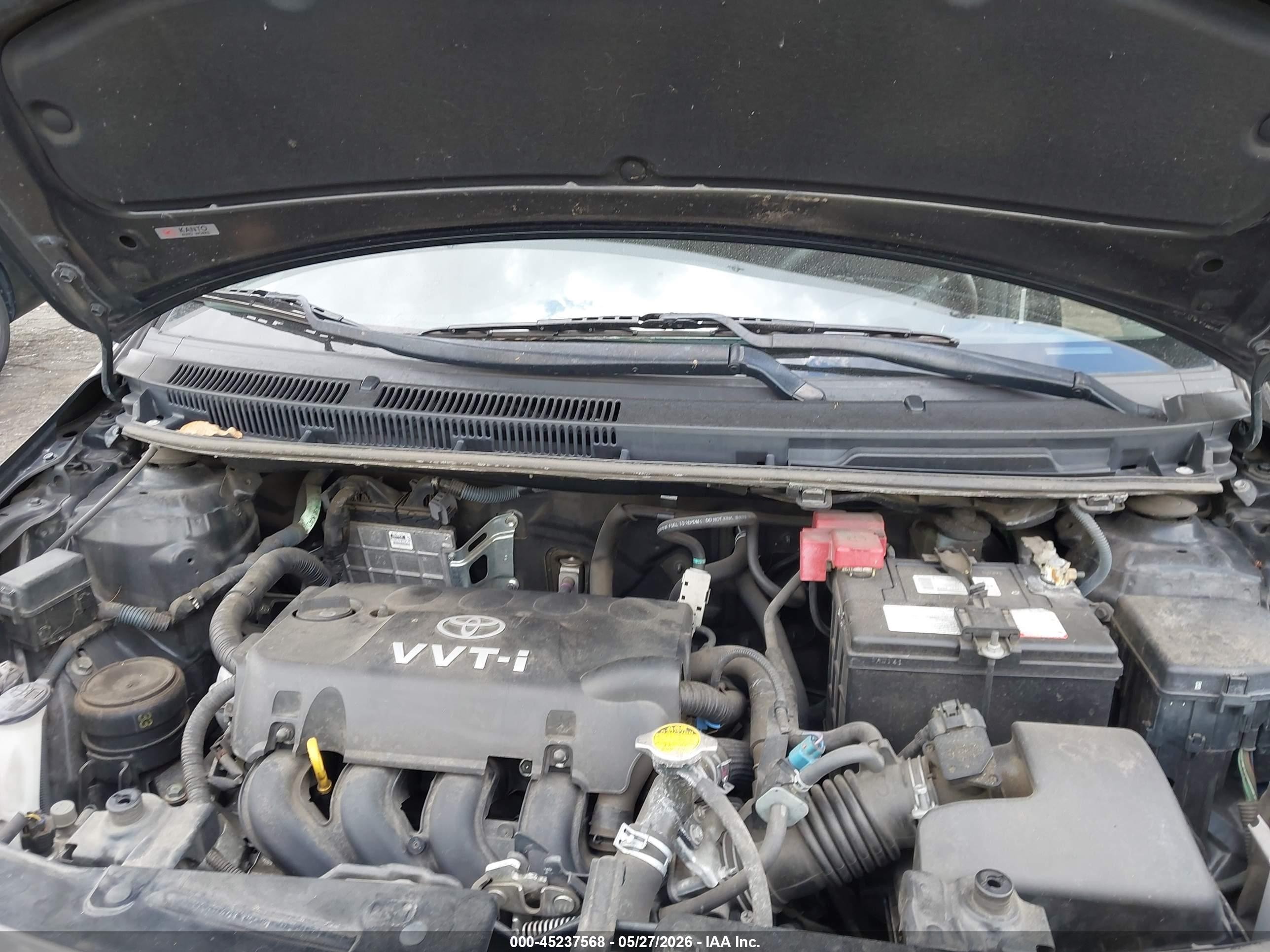 2008 Toyota Yaris   Black vin: JTDBT923081271867