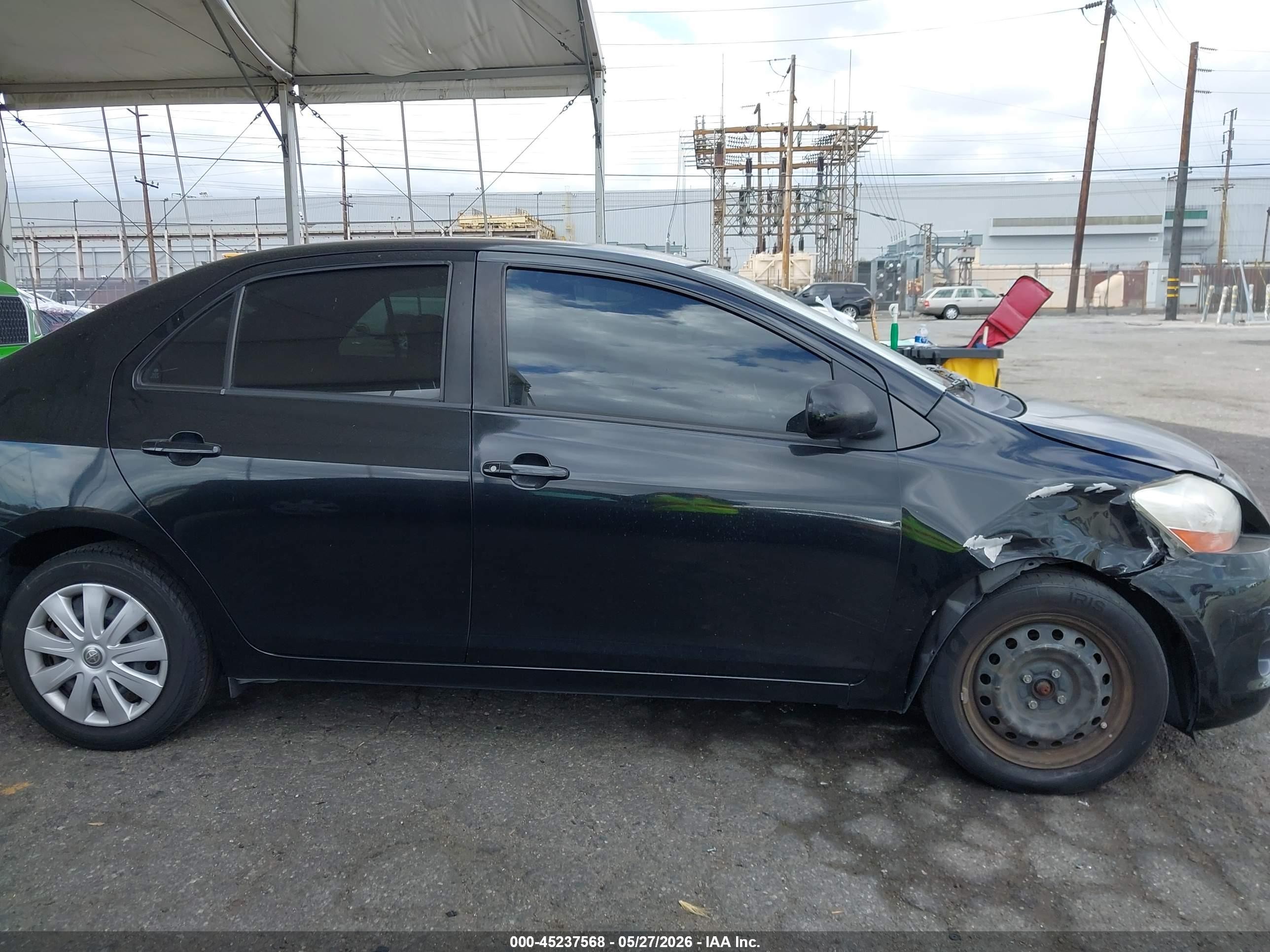 2008 Toyota Yaris   Black vin: JTDBT923081271867