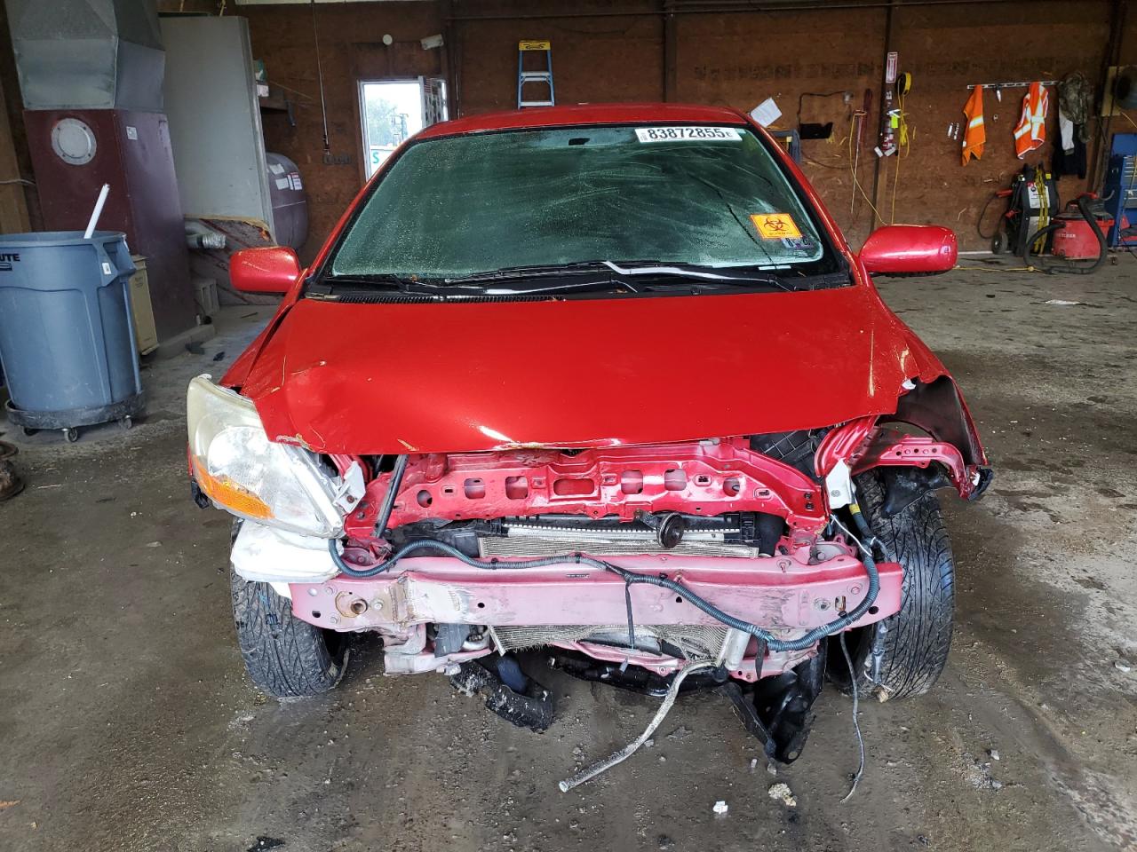 2007 Toyota Yaris Красный vin: JTDBT923474001389