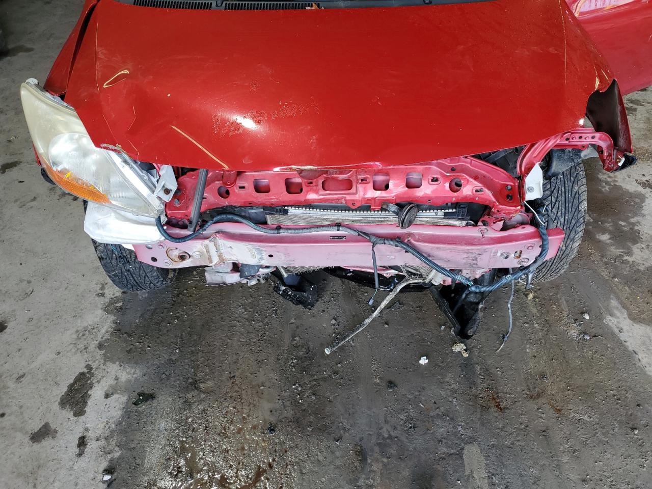 2007 Toyota Yaris Красный vin: JTDBT923474001389
