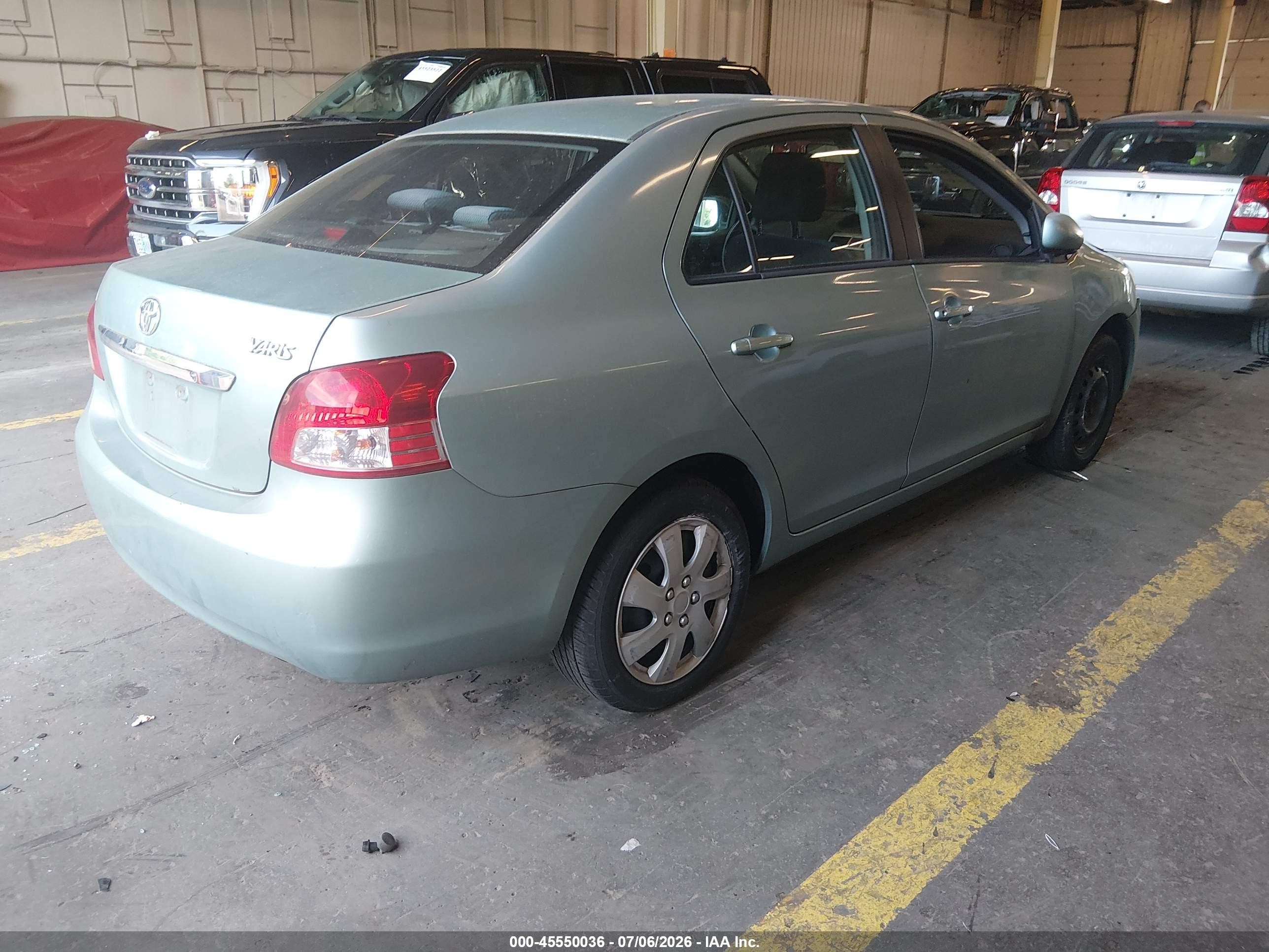 2008 Toyota Yaris   Light Blue vin: JTDBT923881267775