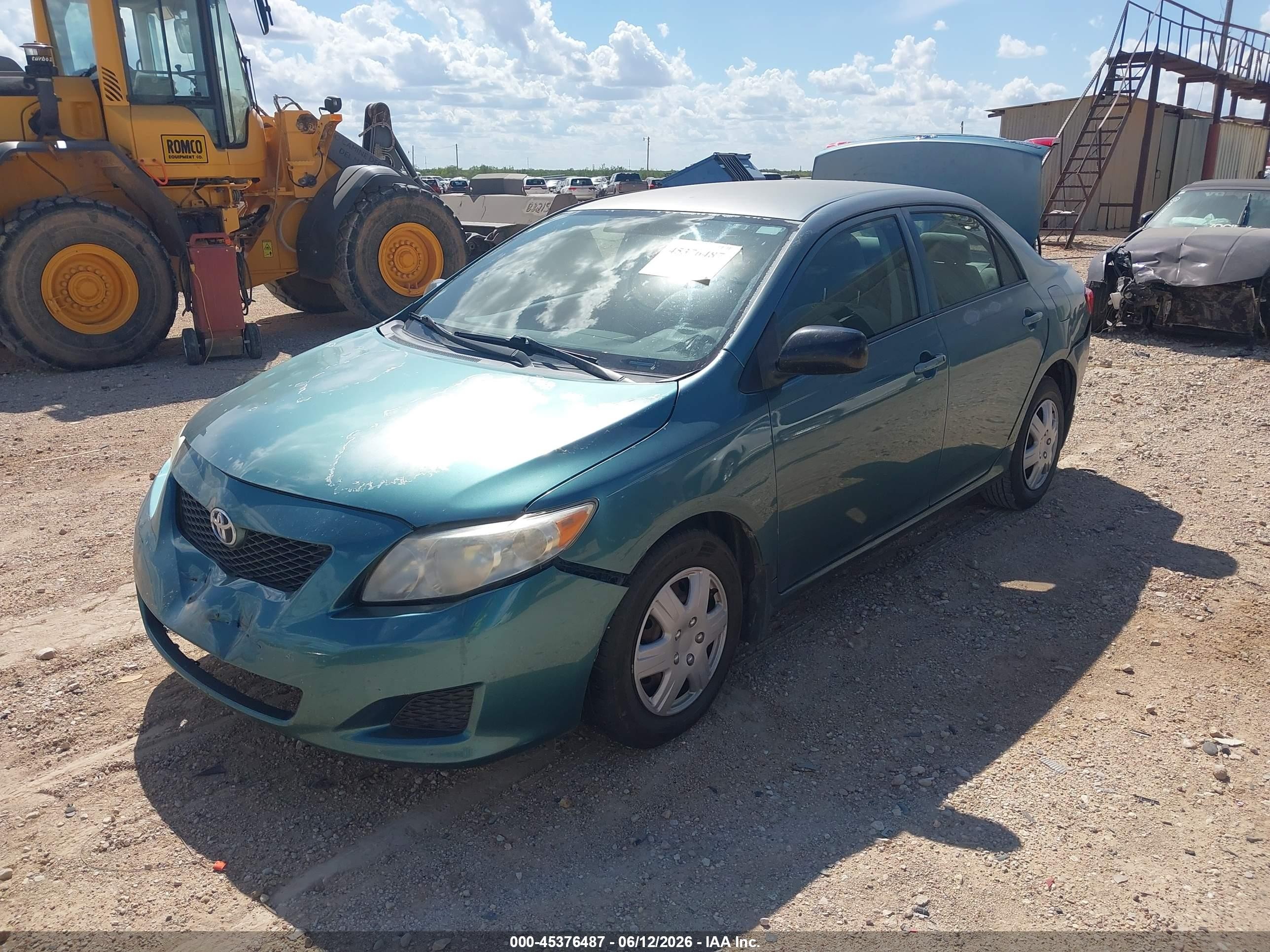 2010 Toyota Corolla Green vin: JTDBU4EE0A9102310