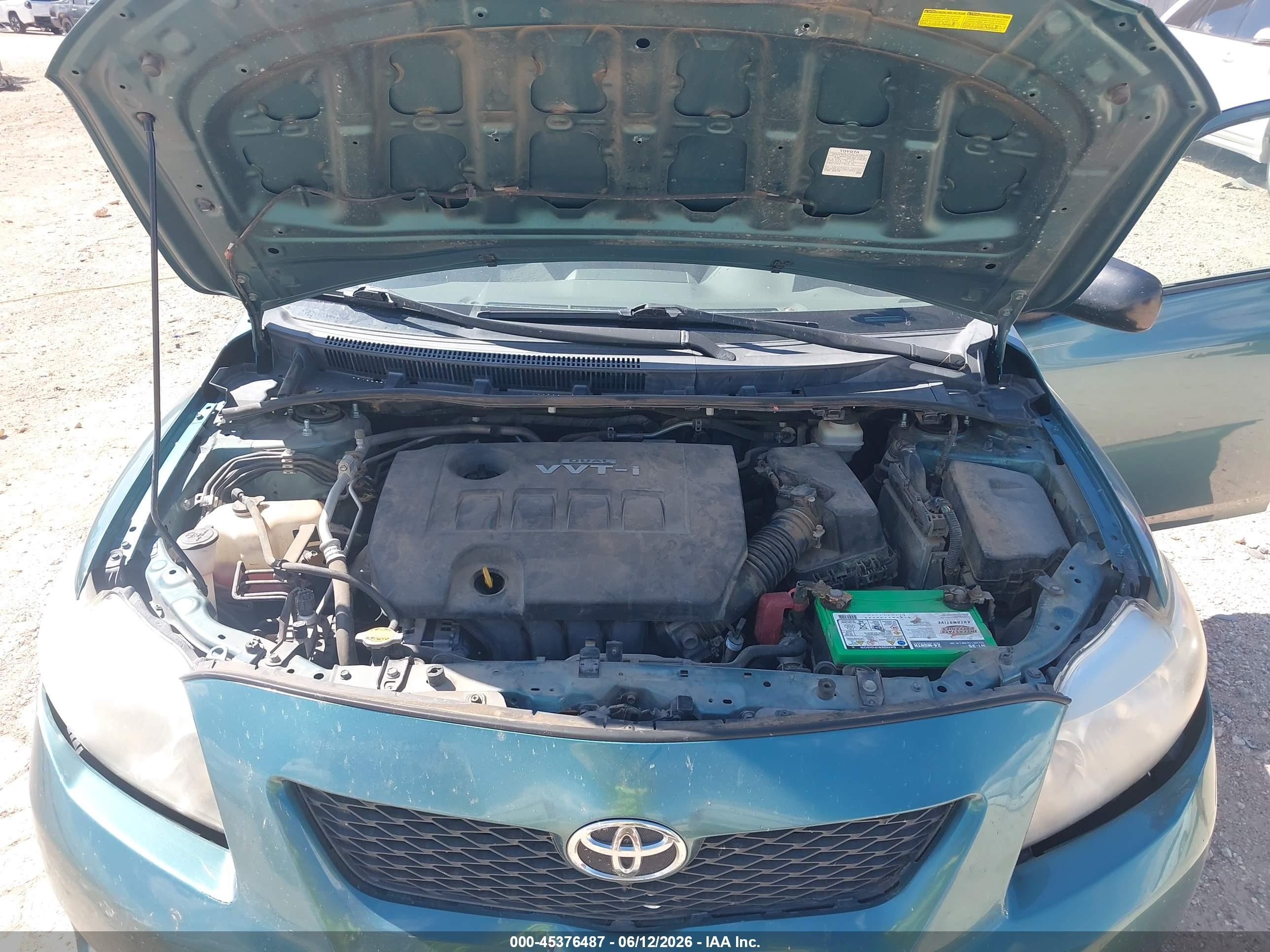 2010 Toyota Corolla Green vin: JTDBU4EE0A9102310