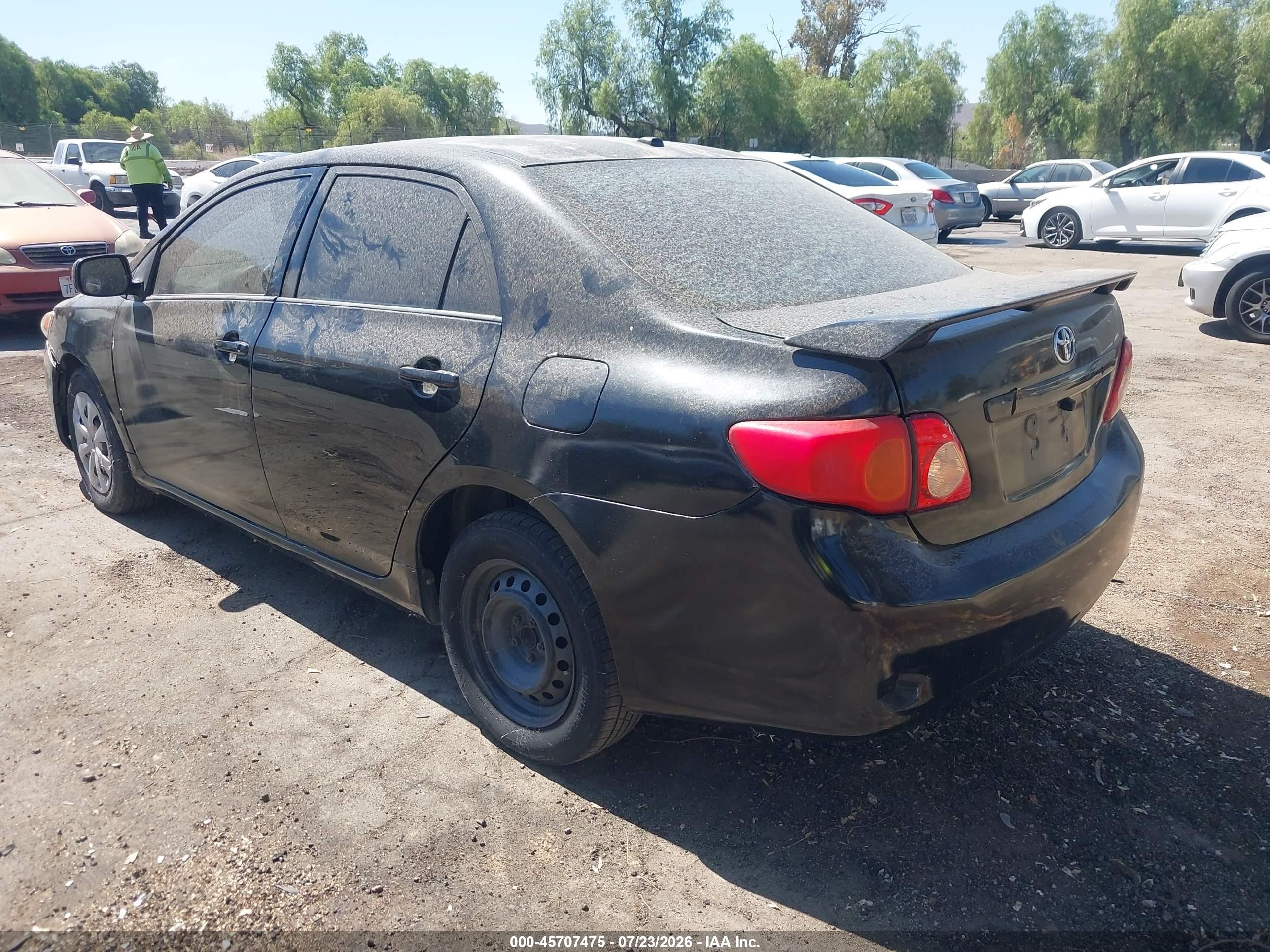2010 Toyota Corolla Le Black vin: JTDBU4EE0A9109208