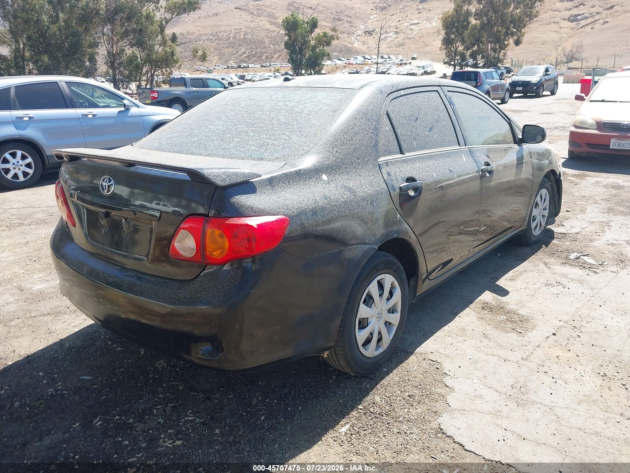 2010 Toyota Corolla Le Black vin: JTDBU4EE0A9109208