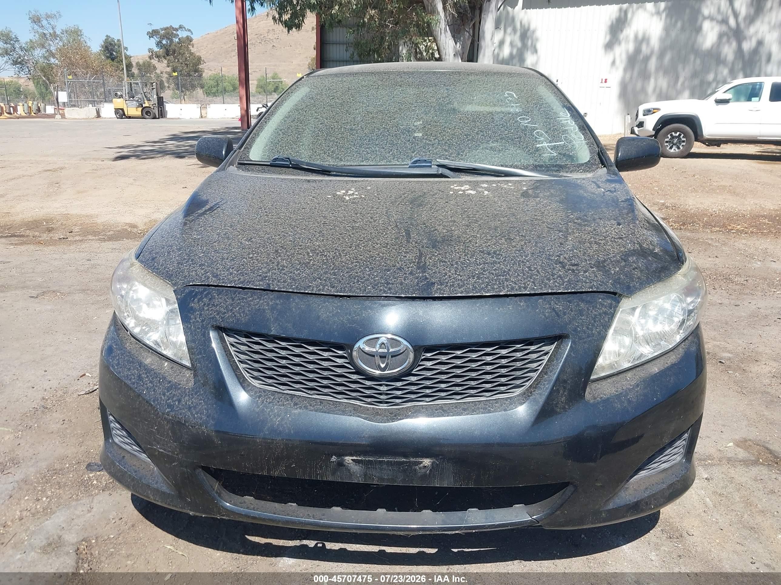 2010 Toyota Corolla Le Black vin: JTDBU4EE0A9109208