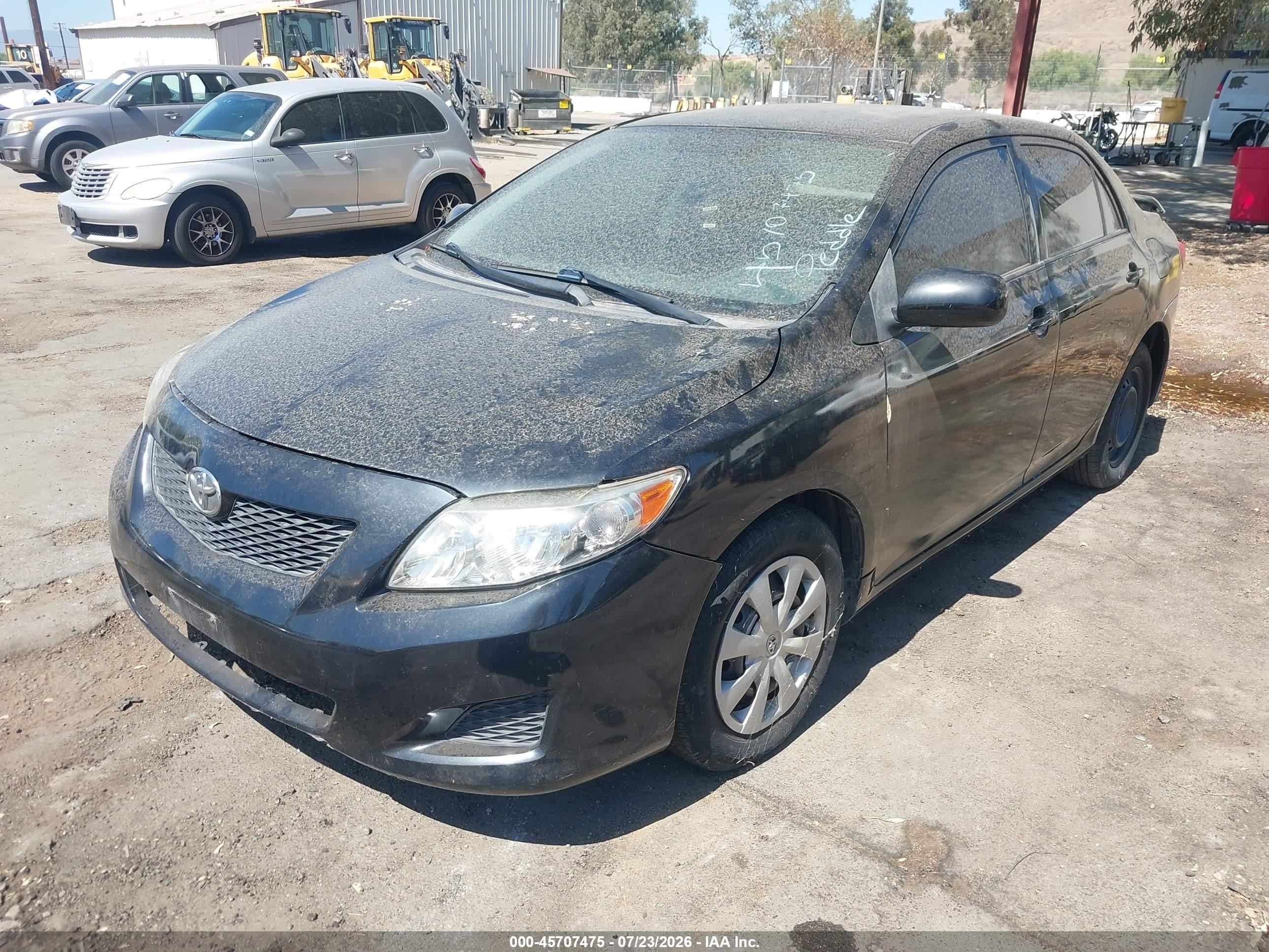 2010 Toyota Corolla Le Black vin: JTDBU4EE0A9109208