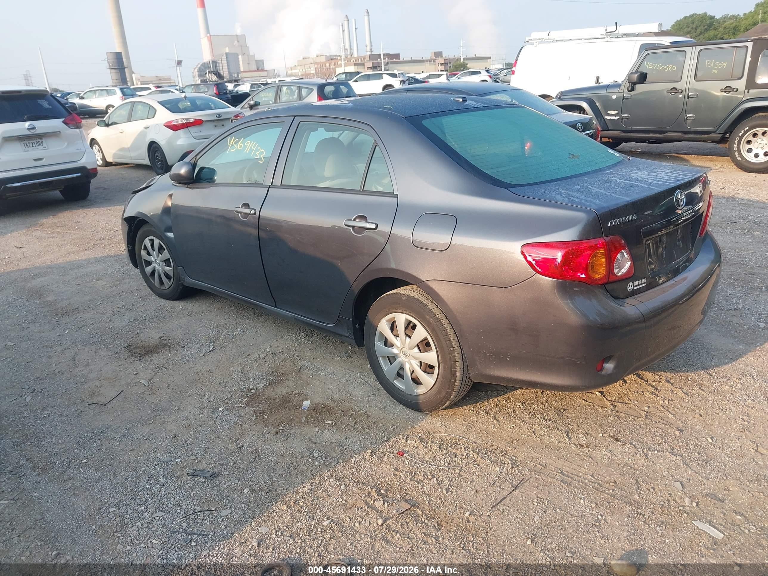 2010 Toyota Corolla Le Gray vin: JTDBU4EE0A9113727
