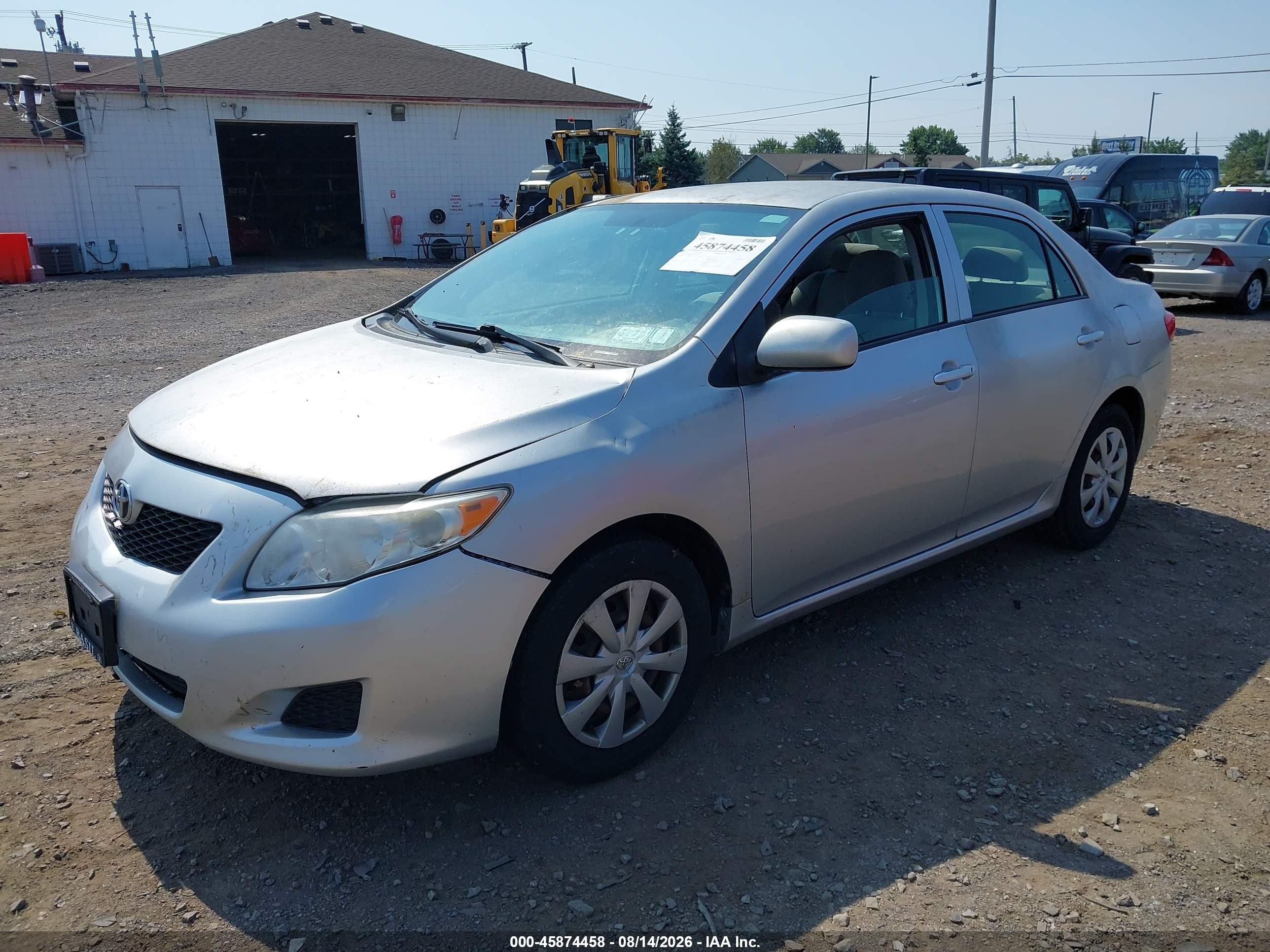 2010 Toyota Corolla Le Silver vin: JTDBU4EE0AJ072014