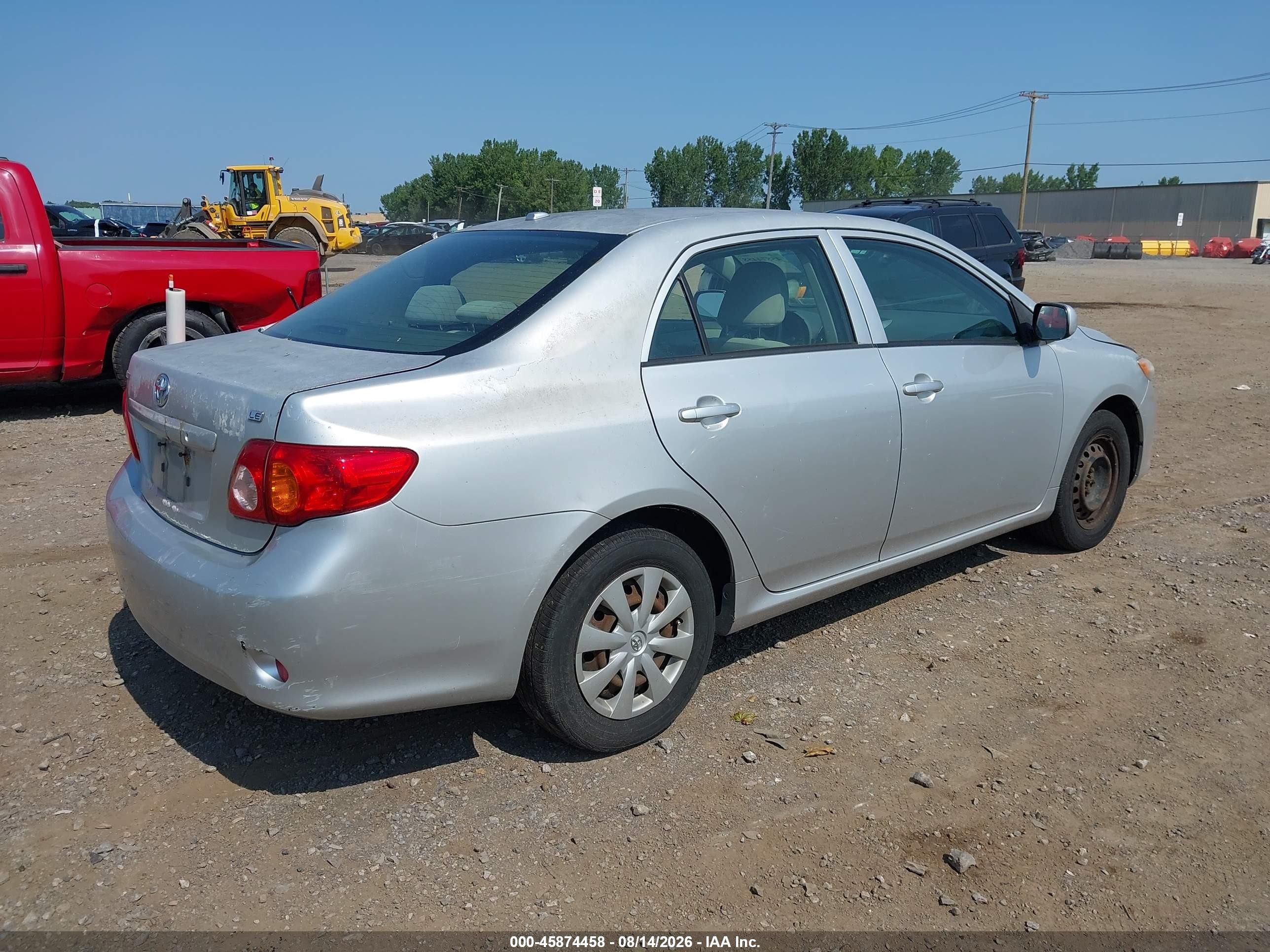 2010 Toyota Corolla Le Silver vin: JTDBU4EE0AJ072014