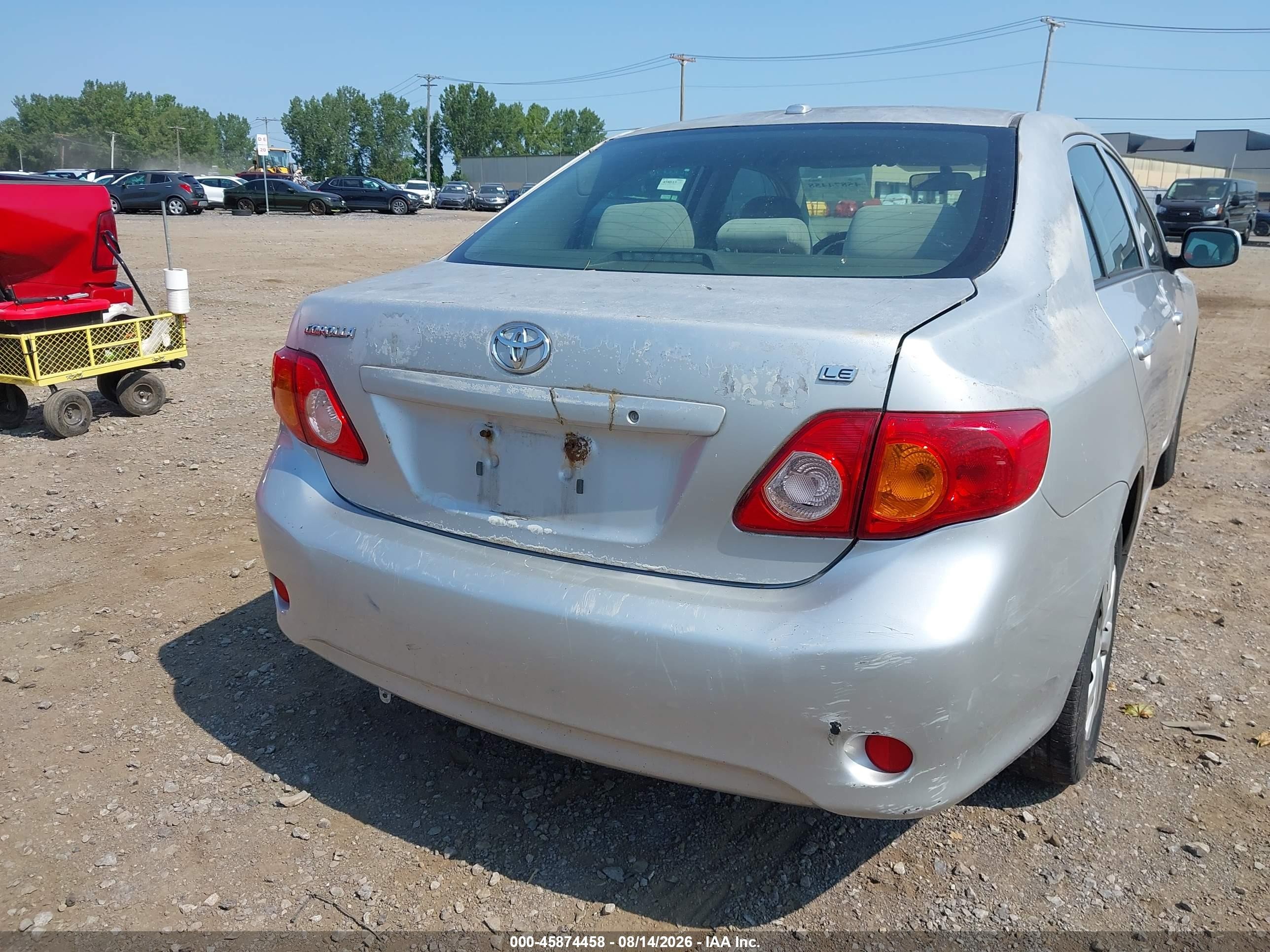 2010 Toyota Corolla Le Silver vin: JTDBU4EE0AJ072014