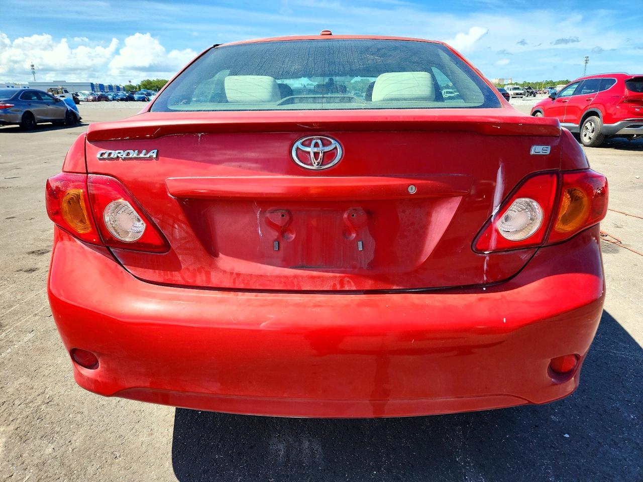 2010 Toyota Corolla Red vin: JTDBU4EE0AJ072191
