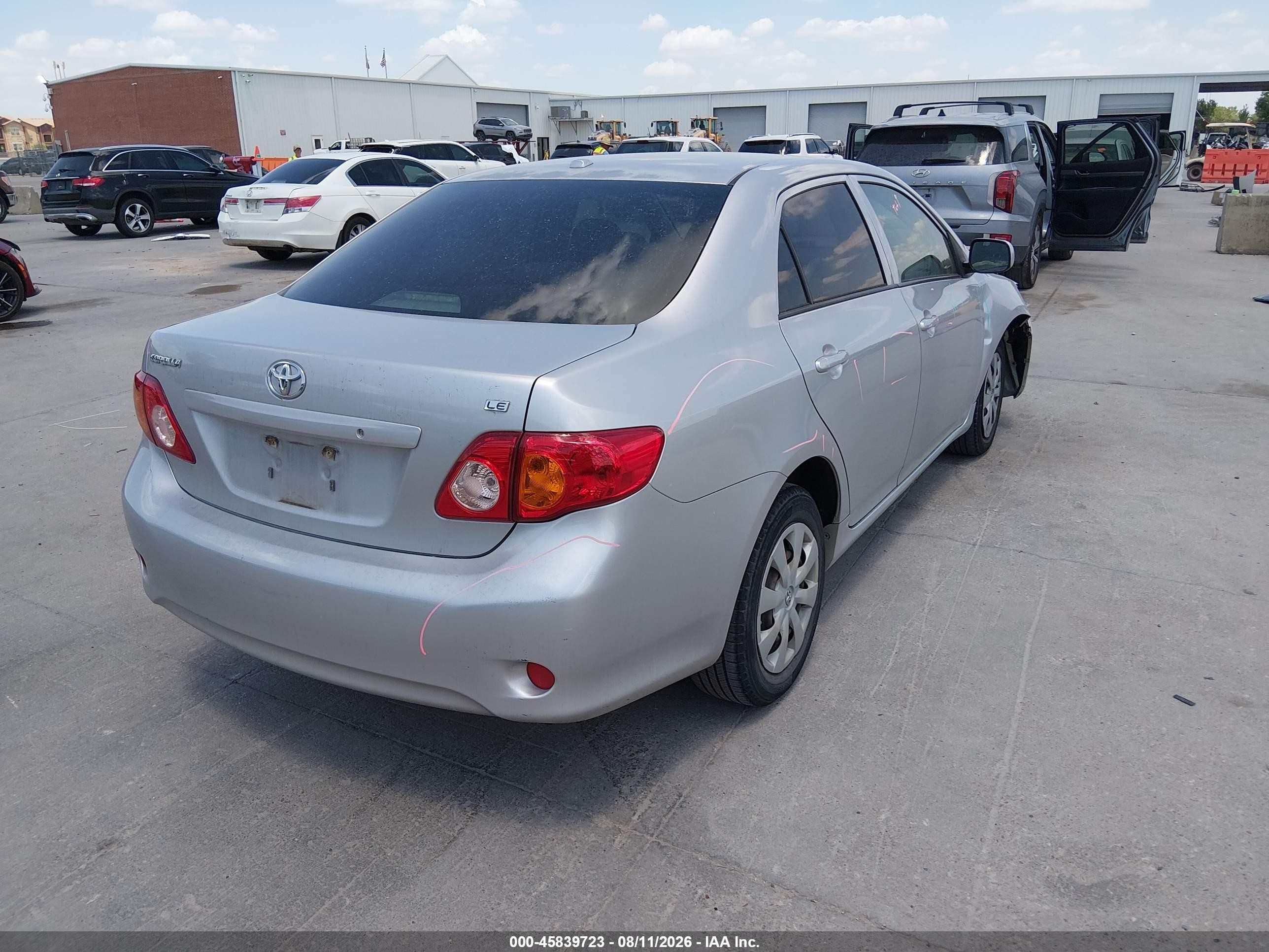 2010 Toyota Corolla Le Silver vin: JTDBU4EE0AJ073664