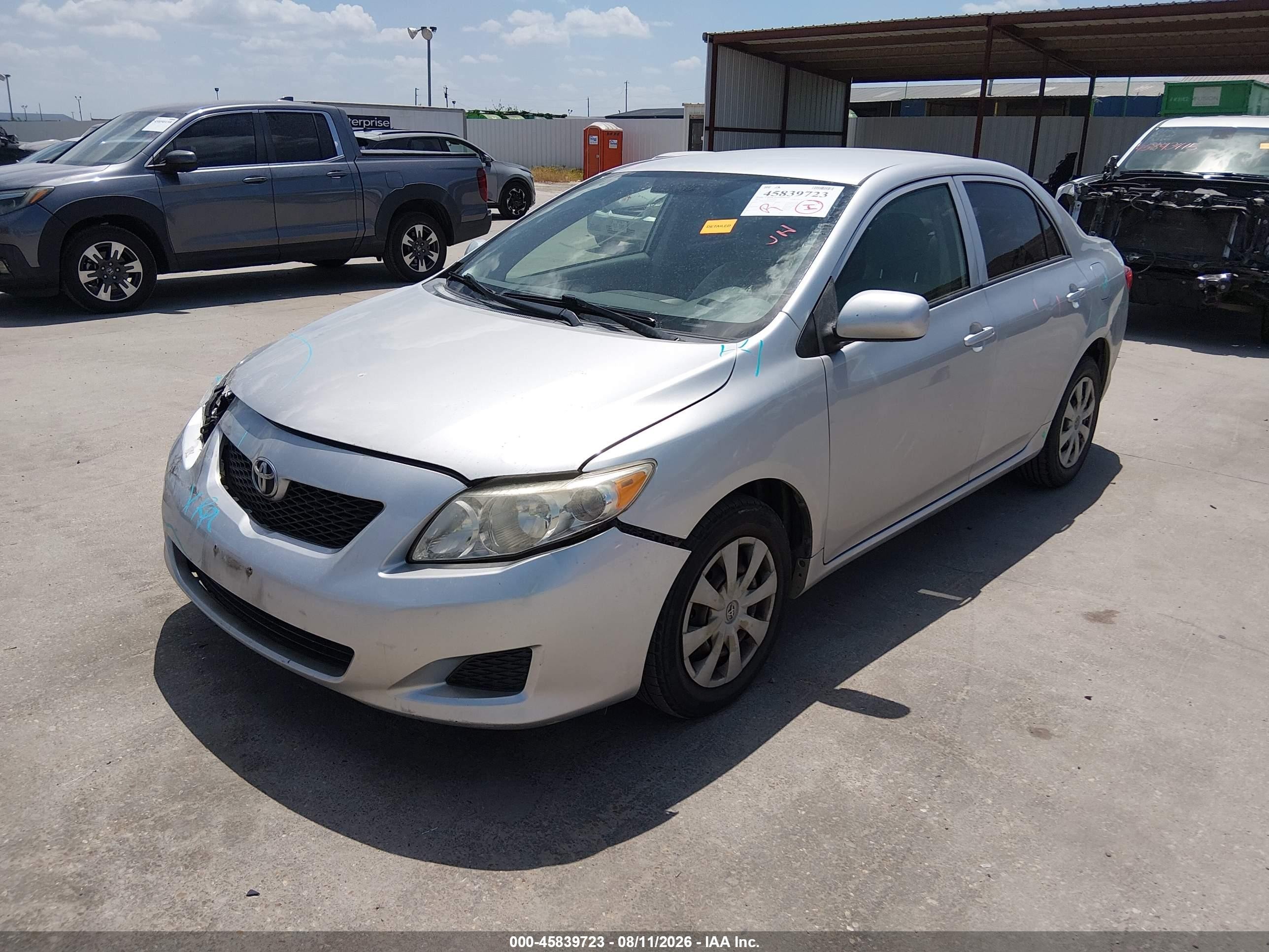 2010 Toyota Corolla Le Silver vin: JTDBU4EE0AJ073664