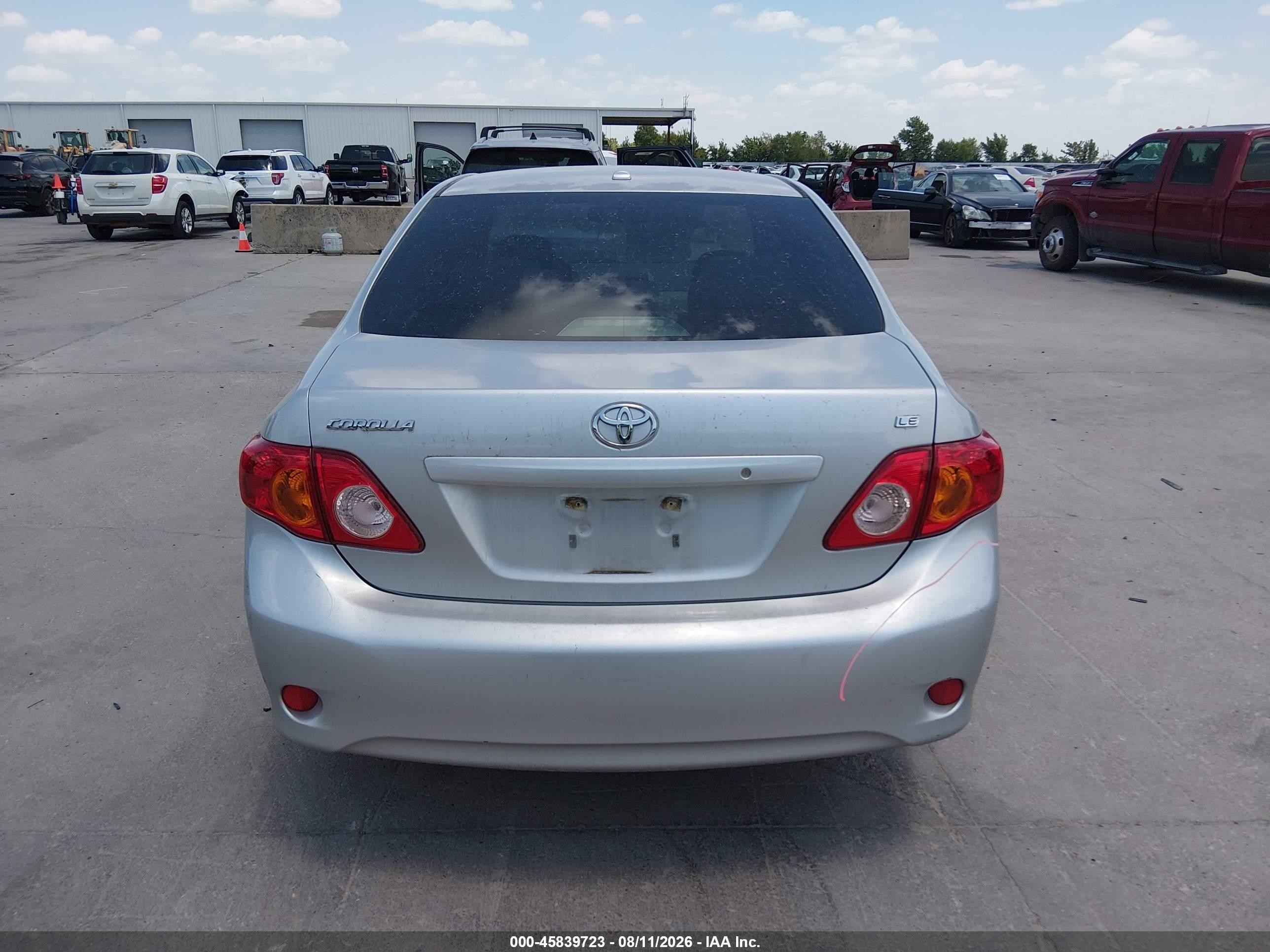 2010 Toyota Corolla Le Silver vin: JTDBU4EE0AJ073664