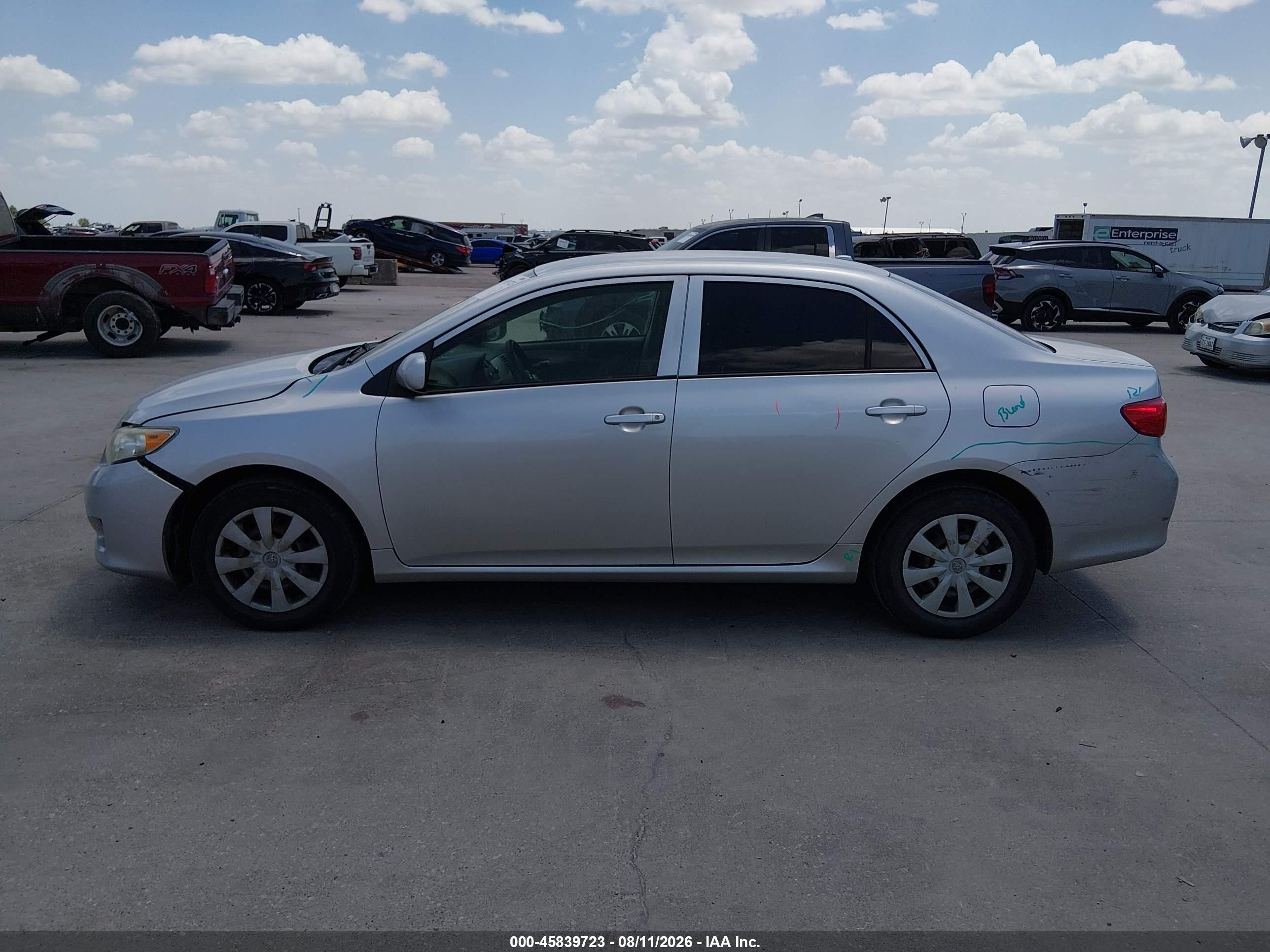 2010 Toyota Corolla Le Silver vin: JTDBU4EE0AJ073664