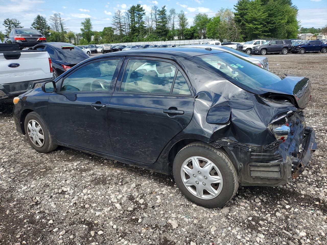 2011 Toyota Corolla Le Черный vin: JTDBU4EE0B9146759