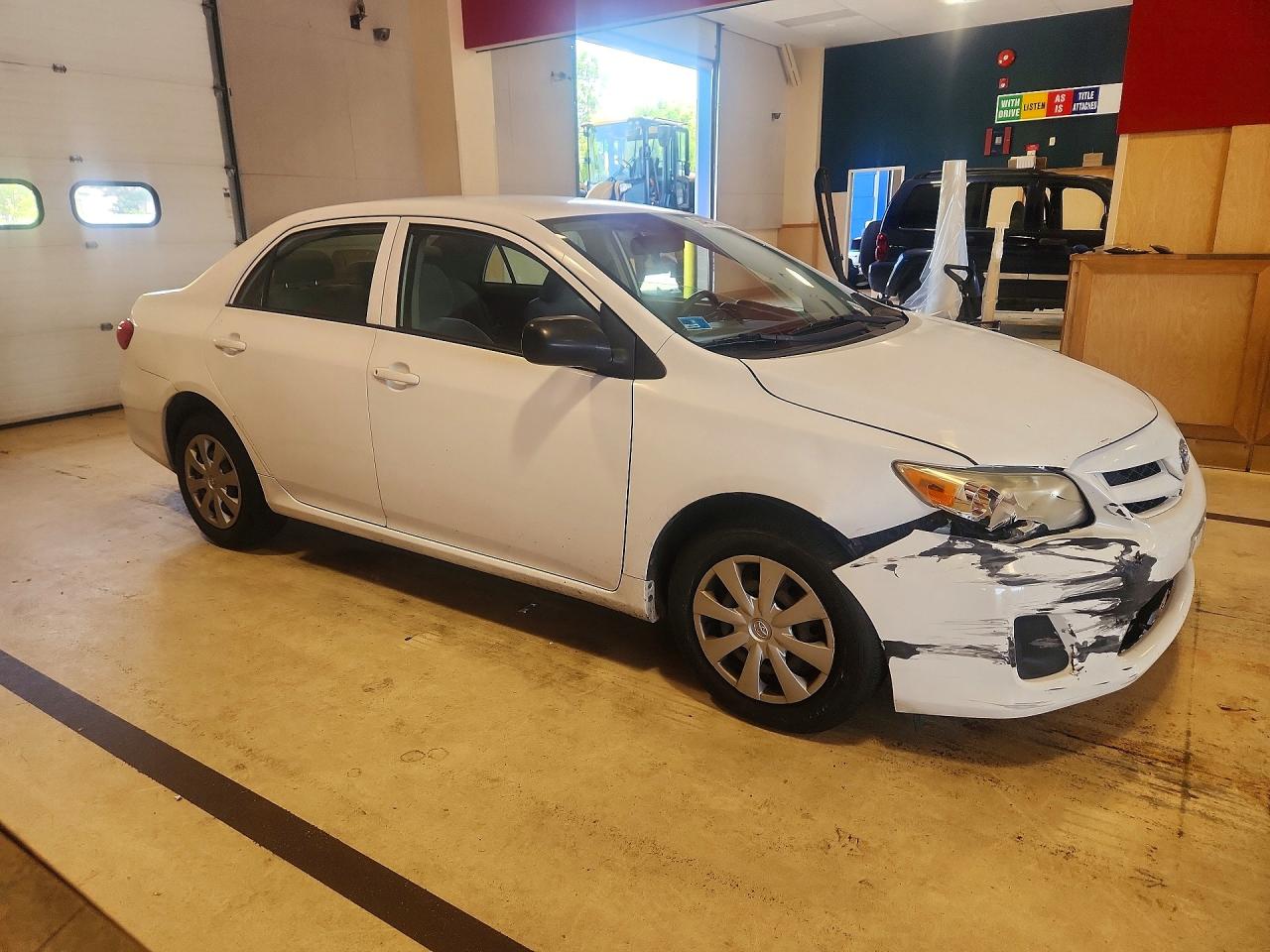 2011 Toyota Corolla Base White vin: JTDBU4EE0B9148138