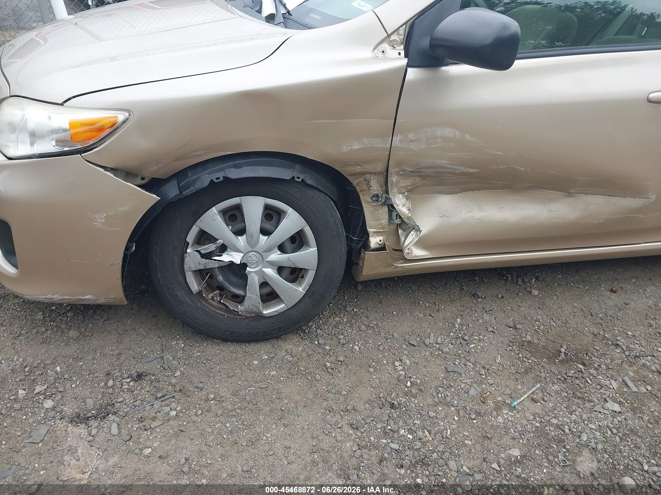 2011 Toyota Corolla S/le Золотой vin: JTDBU4EE0B9152772