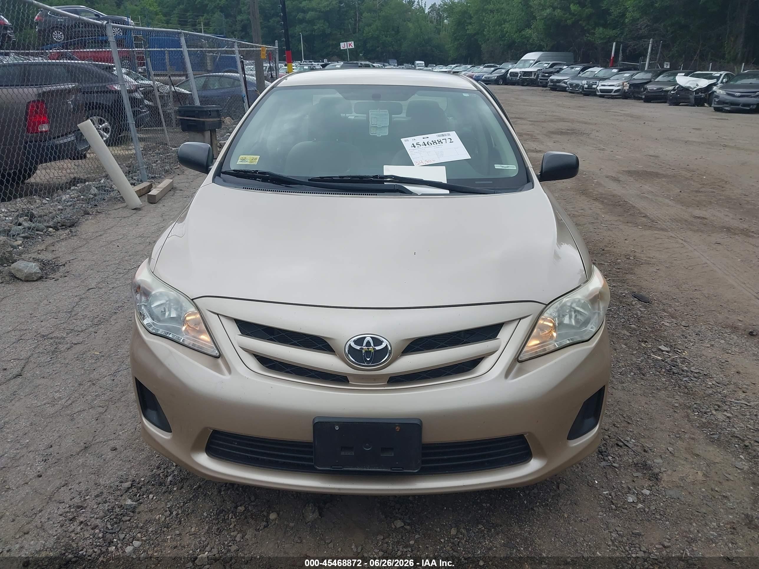 2011 Toyota Corolla S/le Золотой vin: JTDBU4EE0B9152772