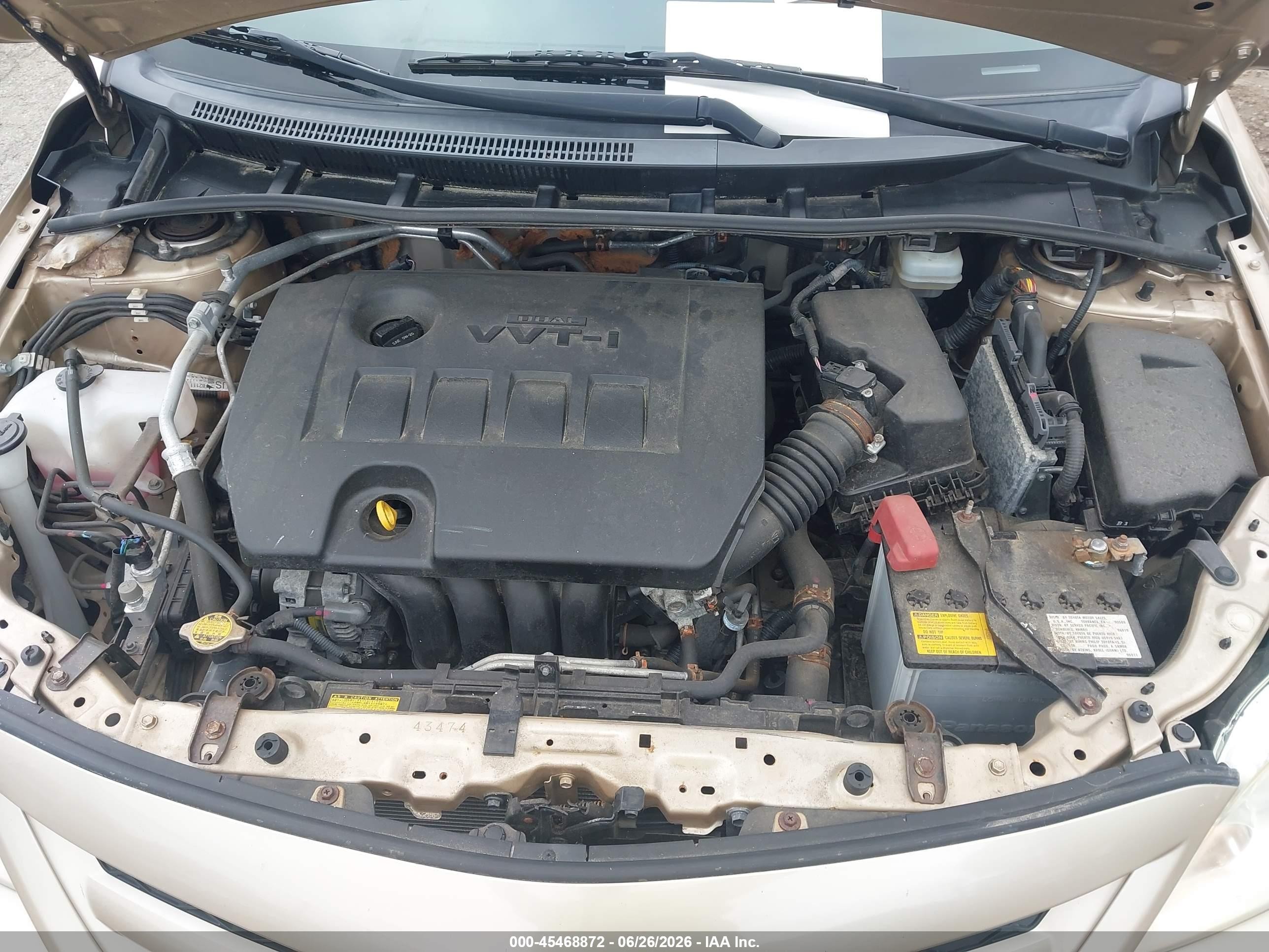 2011 Toyota Corolla S/le Золотой vin: JTDBU4EE0B9152772