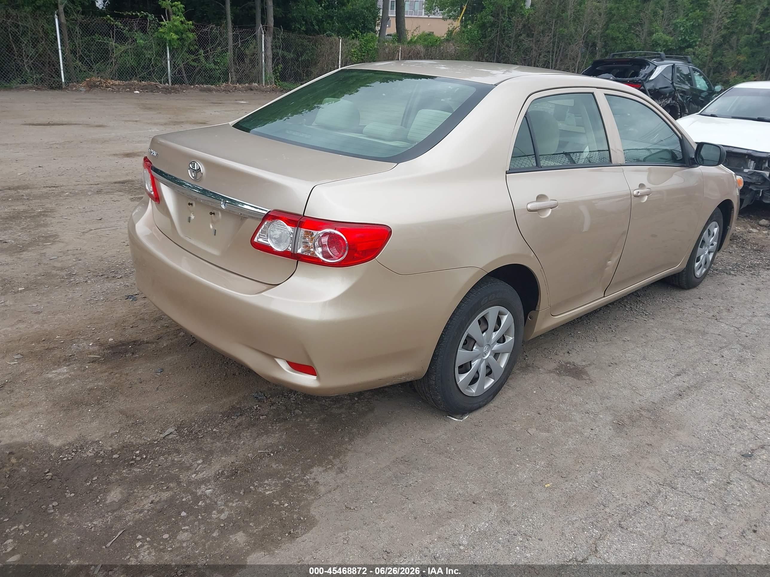 2011 Toyota Corolla S/le Золотой vin: JTDBU4EE0B9152772