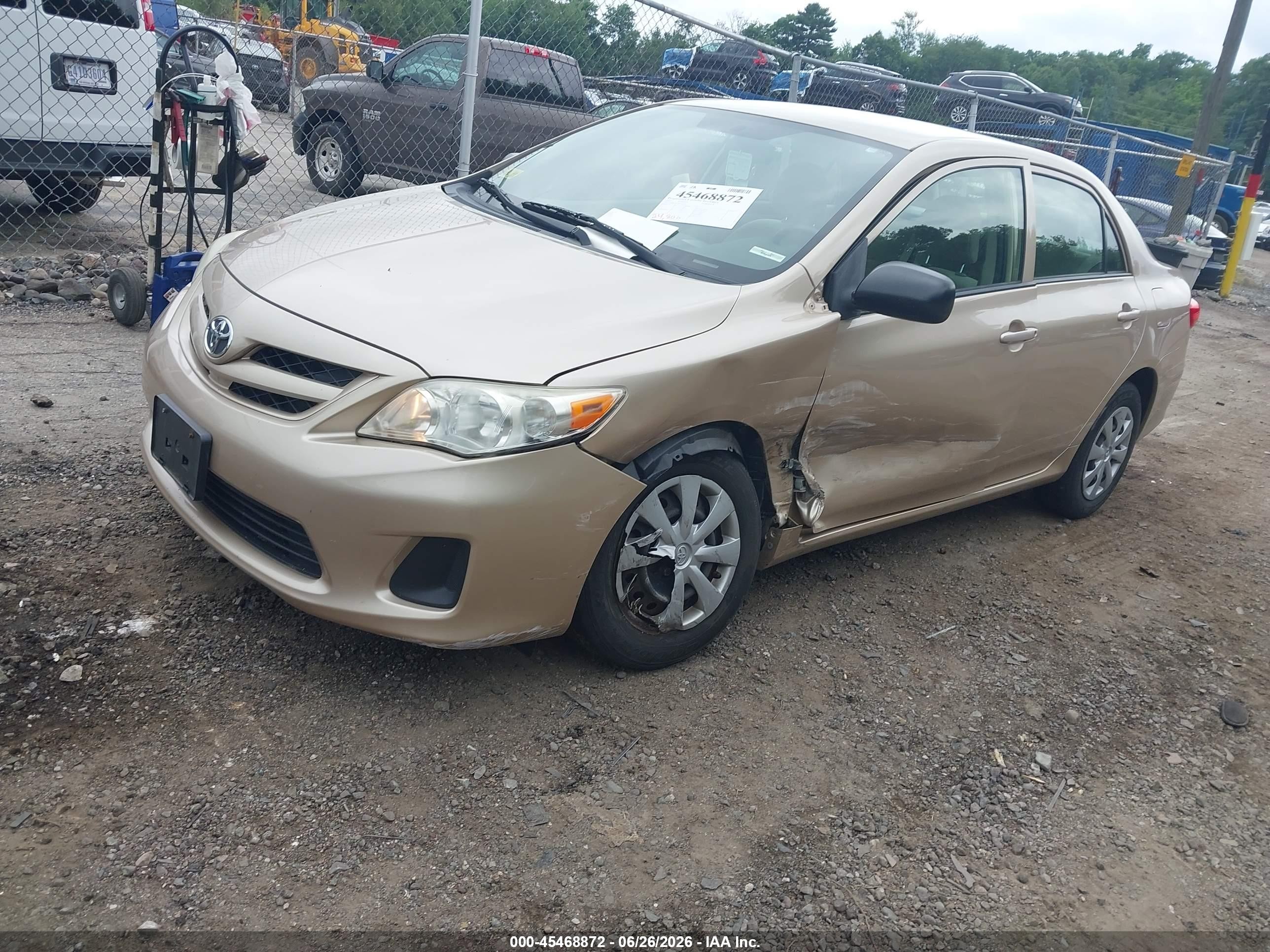 2011 Toyota Corolla S/le Золотой vin: JTDBU4EE0B9152772
