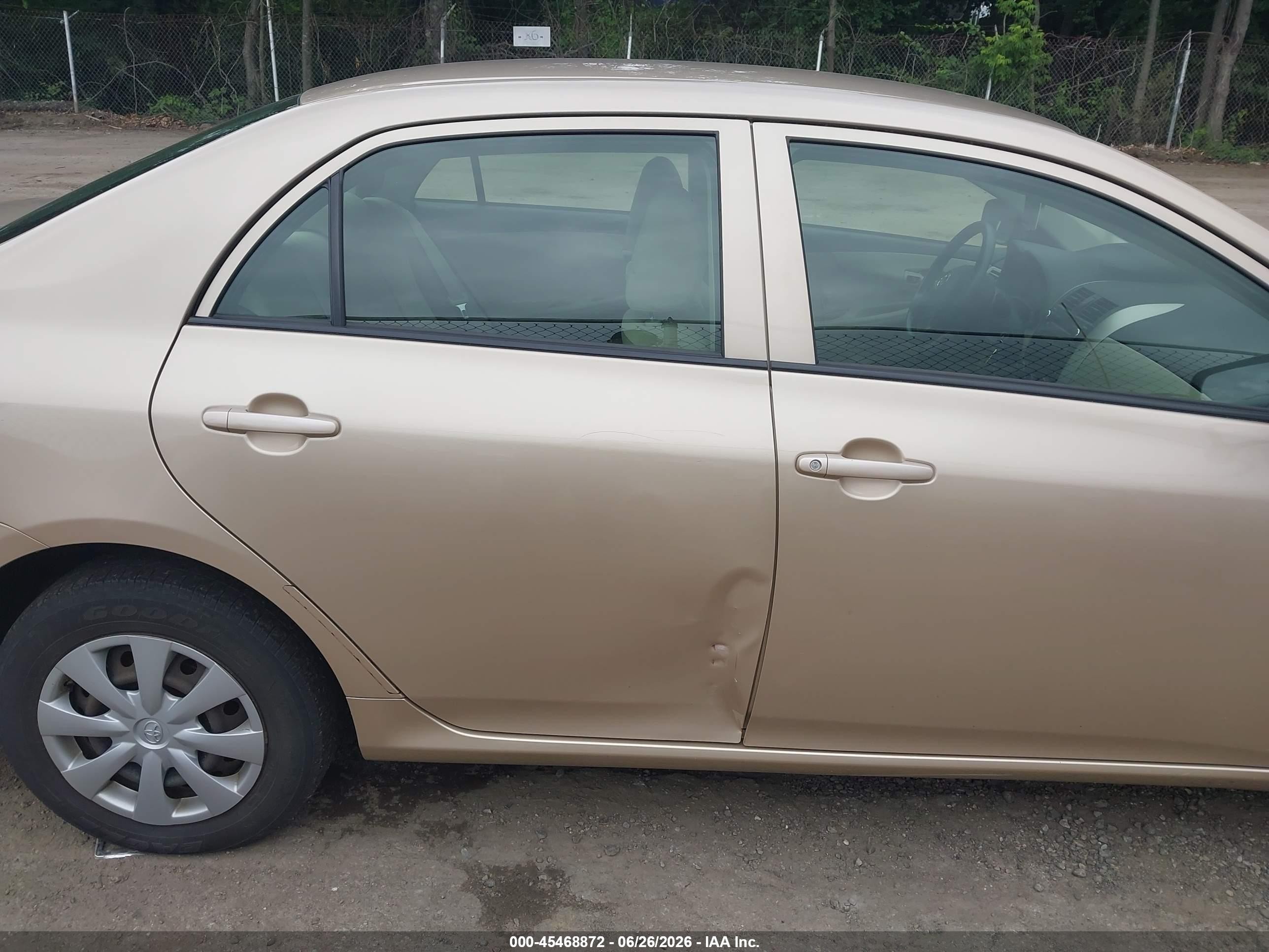 2011 Toyota Corolla S/le Золотой vin: JTDBU4EE0B9152772