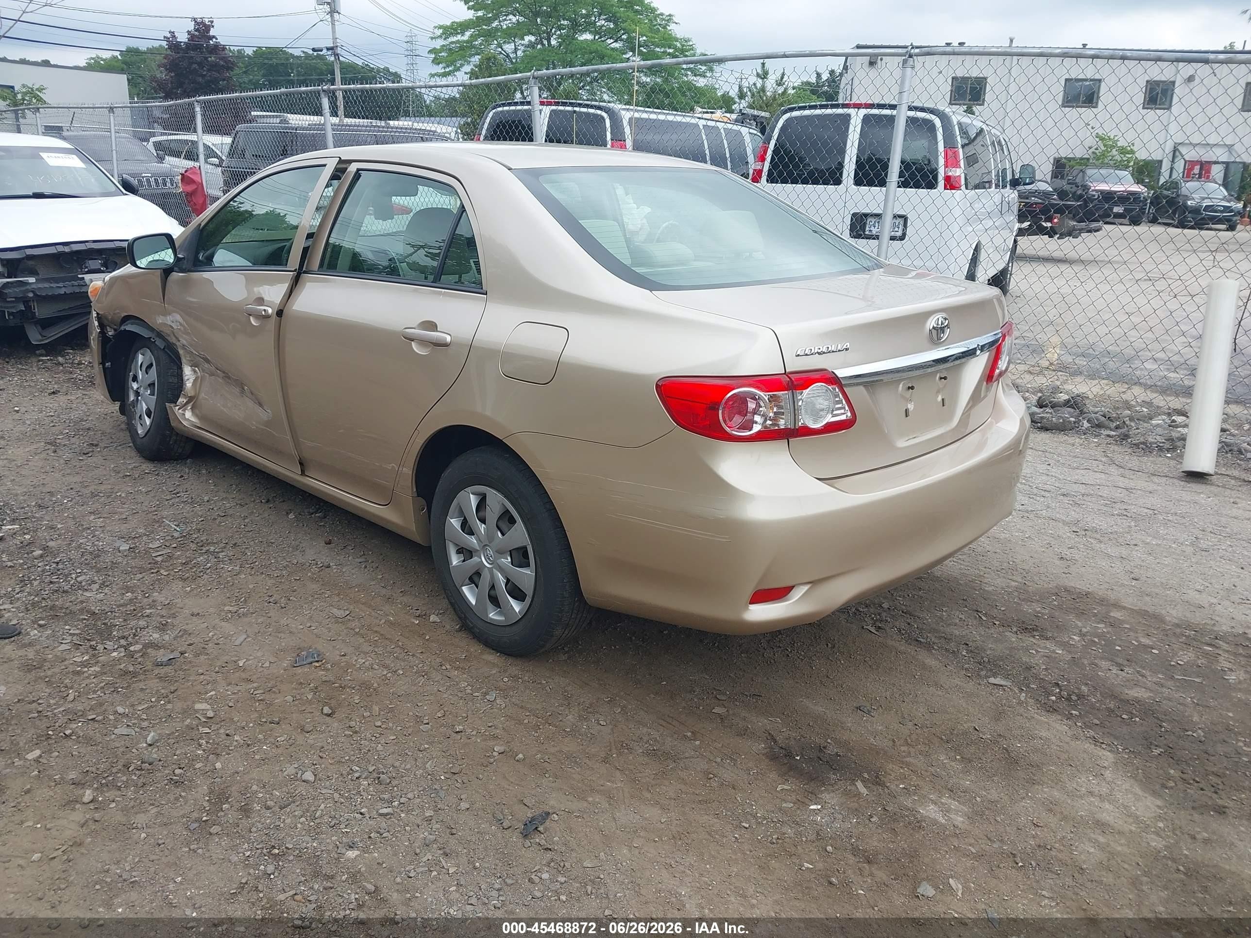 2011 Toyota Corolla S/le Золотой vin: JTDBU4EE0B9152772