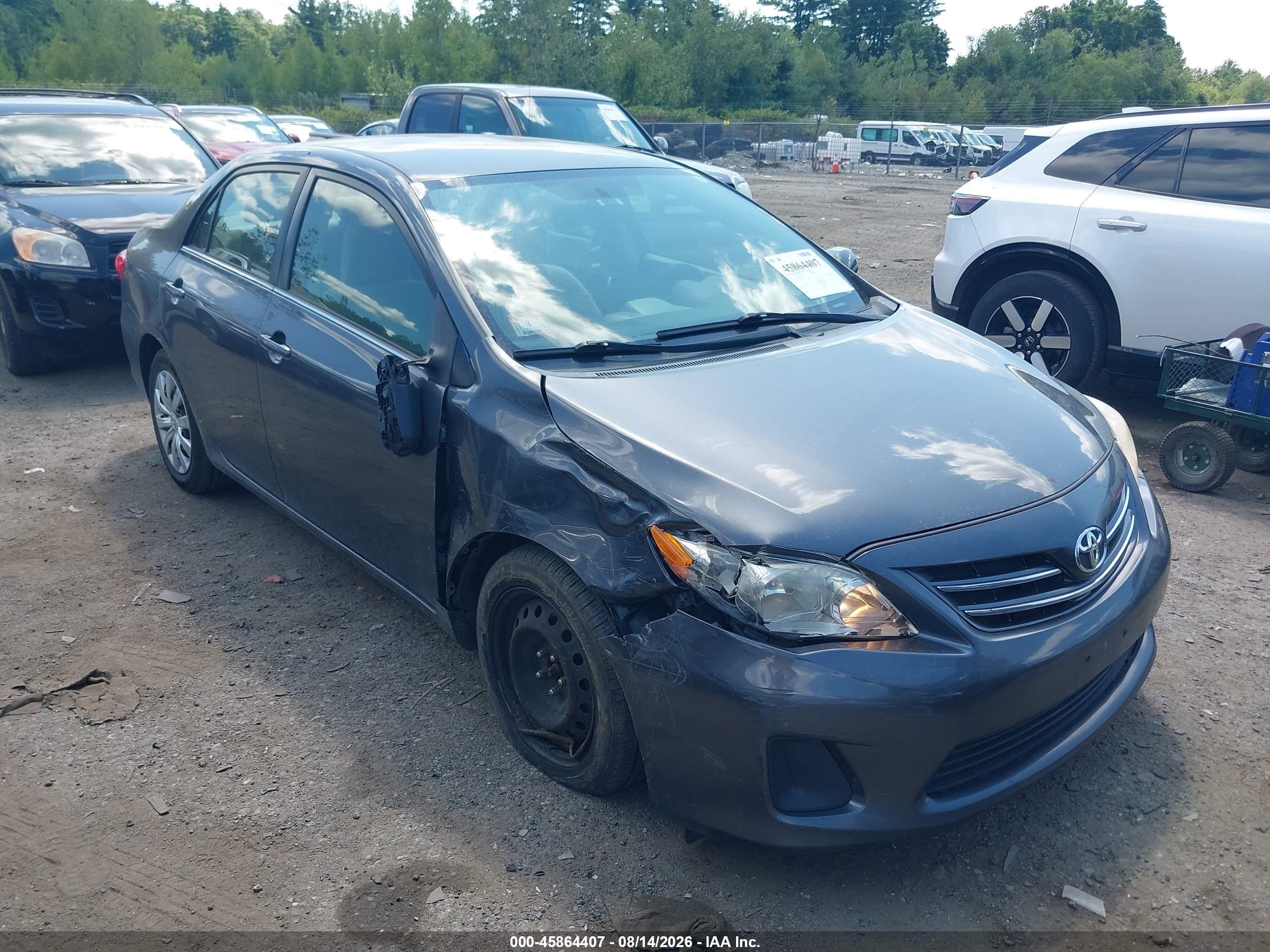 2013 Toyota Corolla Le Gray vin: JTDBU4EE0DJ117795