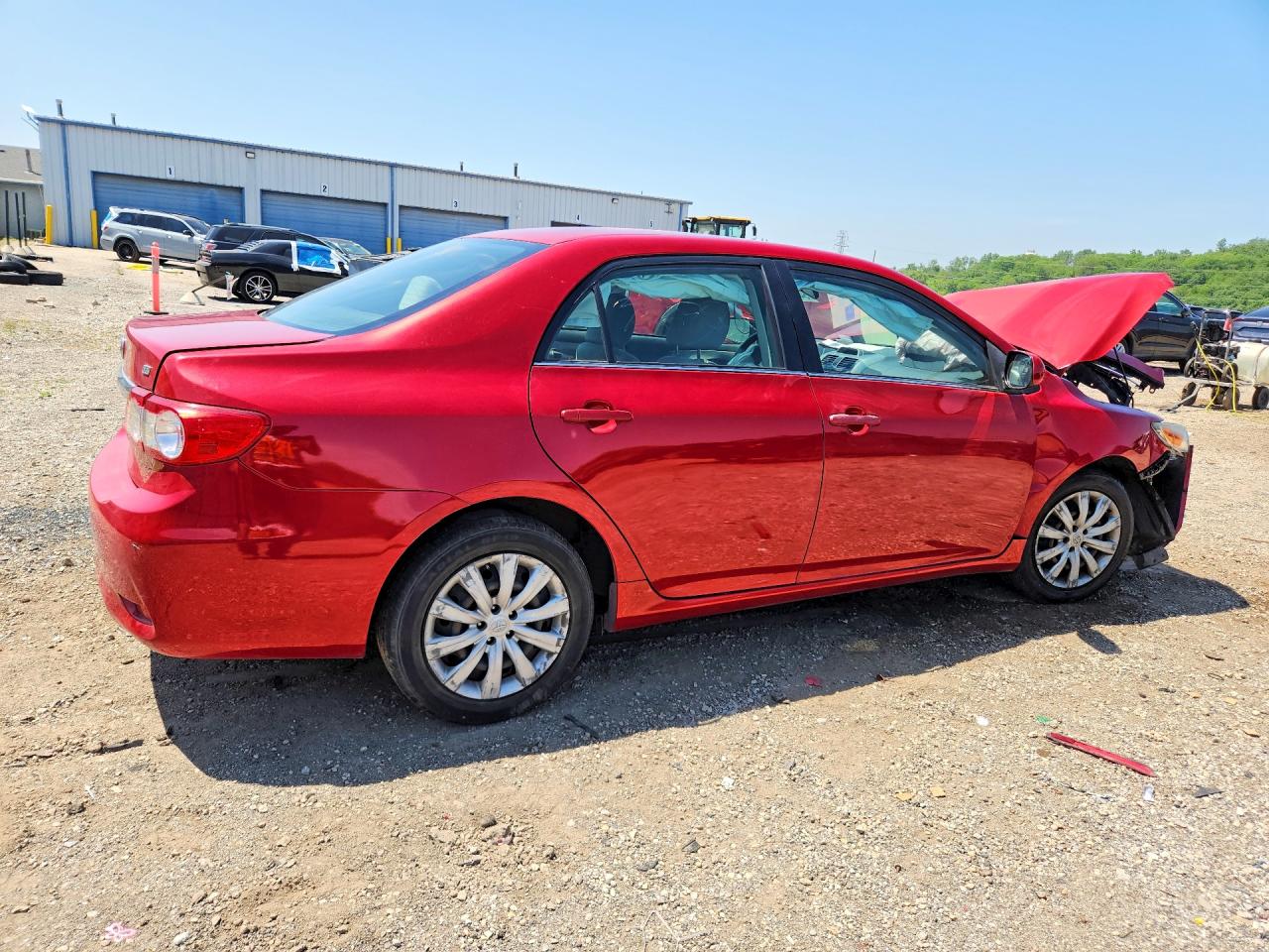 2013 Toyota Corolla Le Бордовый vin: JTDBU4EE0DJ119336