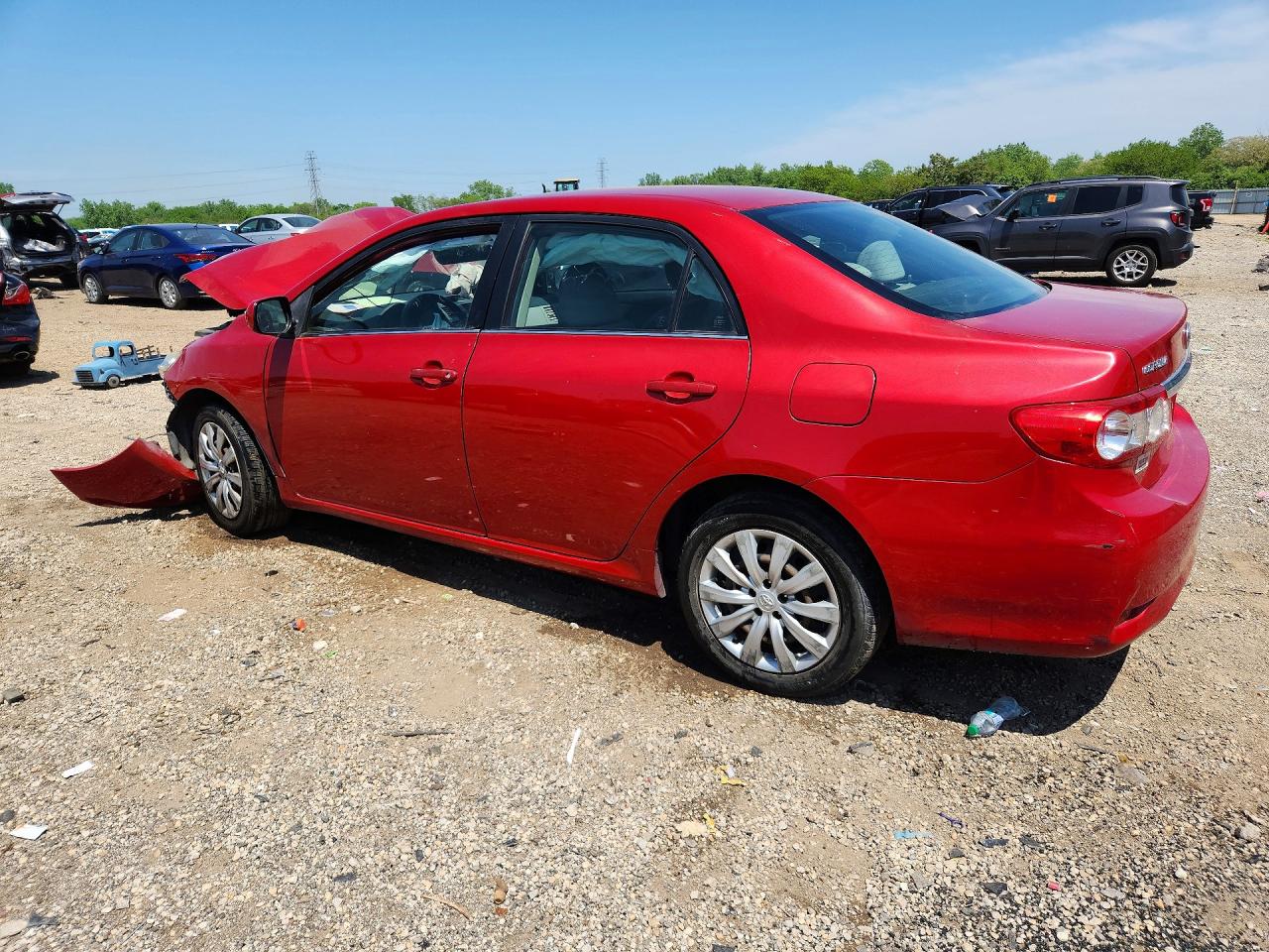2013 Toyota Corolla Le Бордовый vin: JTDBU4EE0DJ119336